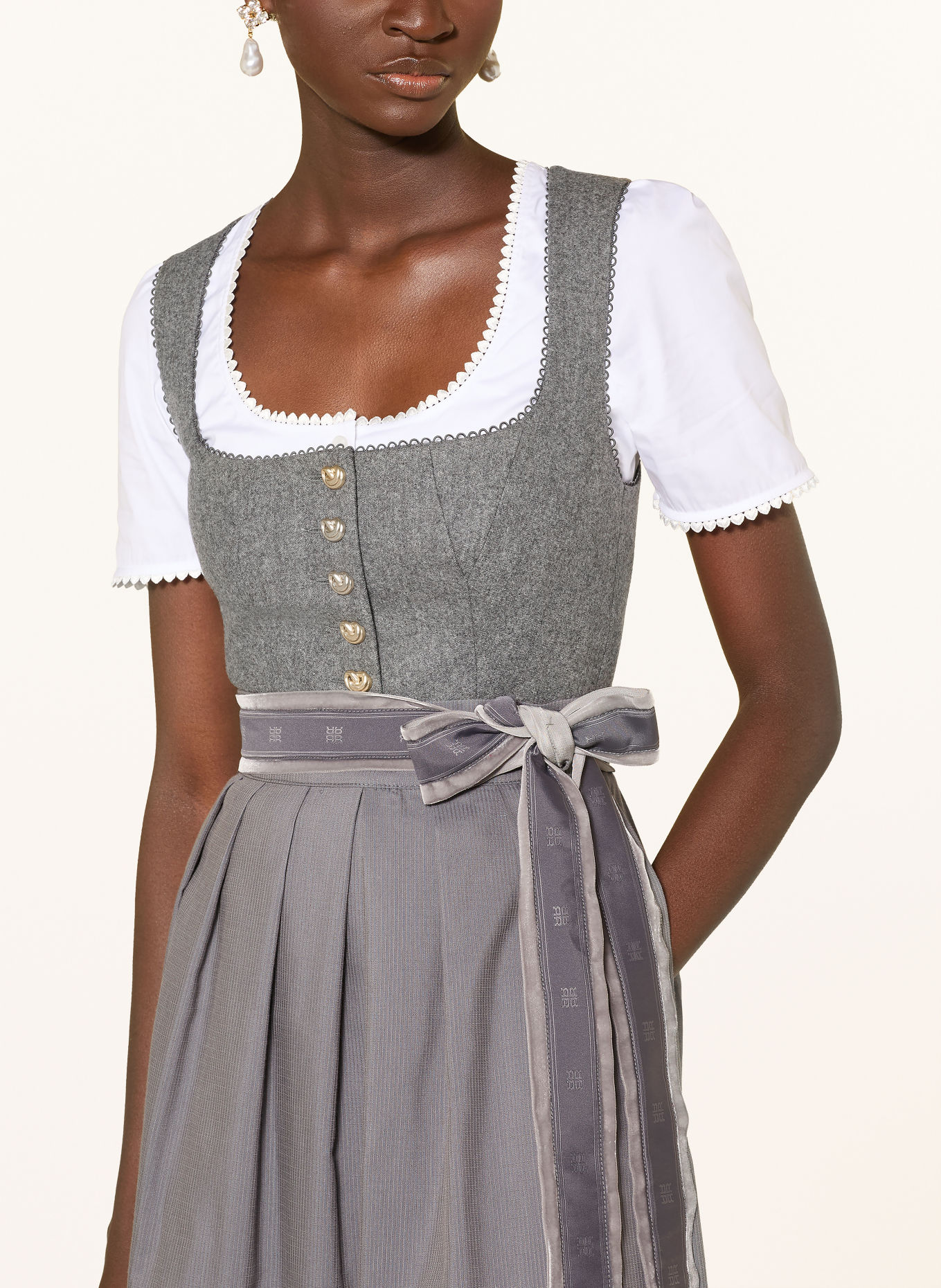 RIANI Dirndl: GRI / AUR
