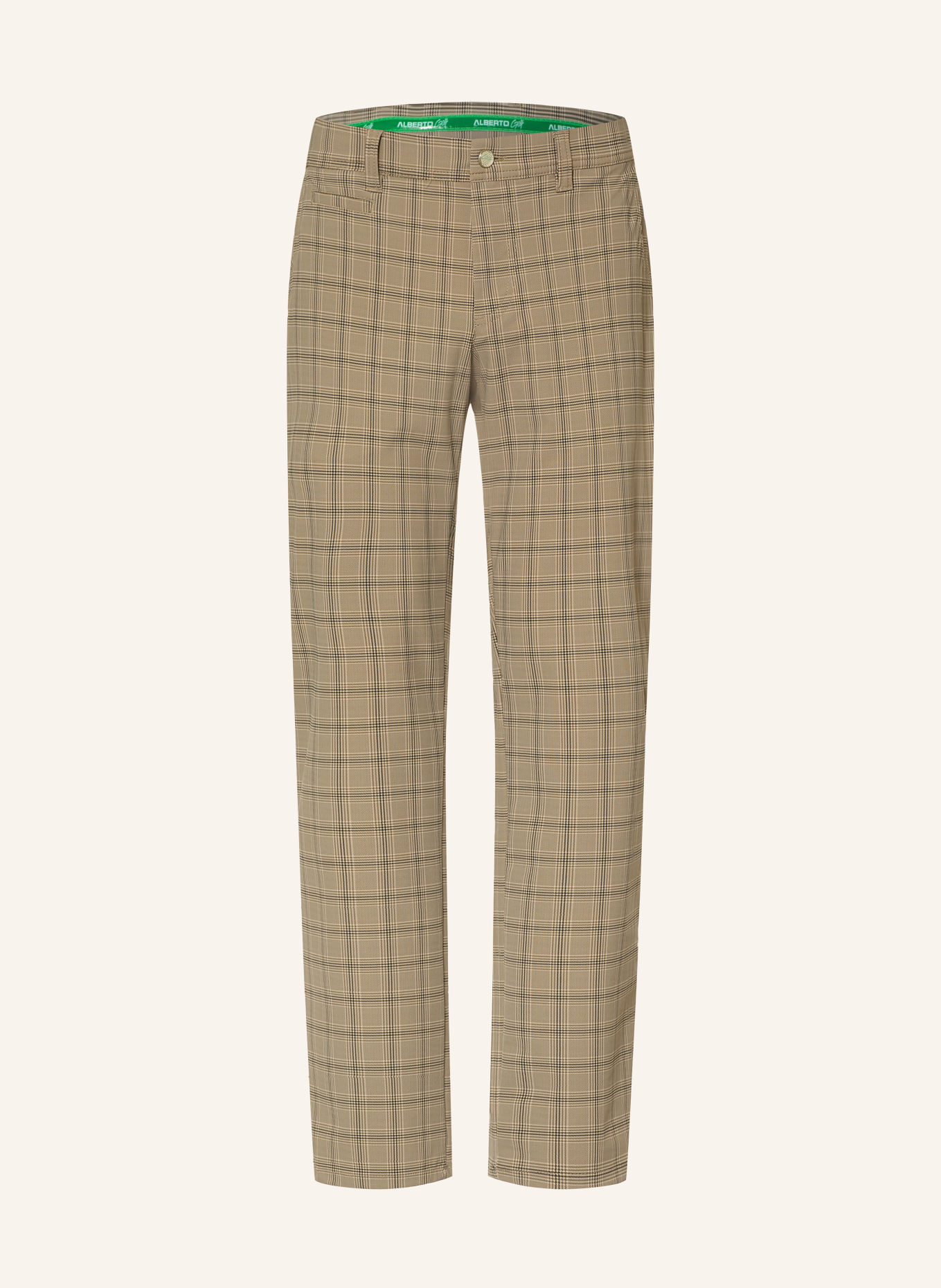 ALBERTO Golfbroek ROOKIE REVOLUTIONAL© CHECK WR: LICHTGROEN / DONKERGRIJS / DONKERGROEN