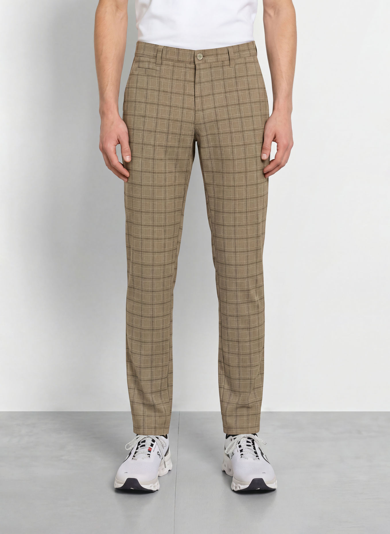 ALBERTO Golfbroek ROOKIE REVOLUTIONAL© CHECK WR: LICHTGROEN / DONKERGRIJS / DONKERGROEN