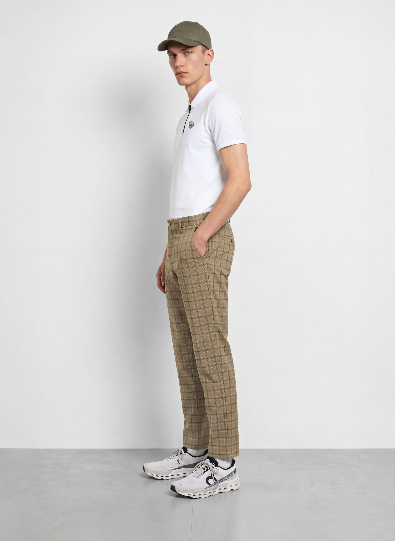 ALBERTO Golfbroek ROOKIE REVOLUTIONAL© CHECK WR: LICHTGROEN / DONKERGRIJS / DONKERGROEN