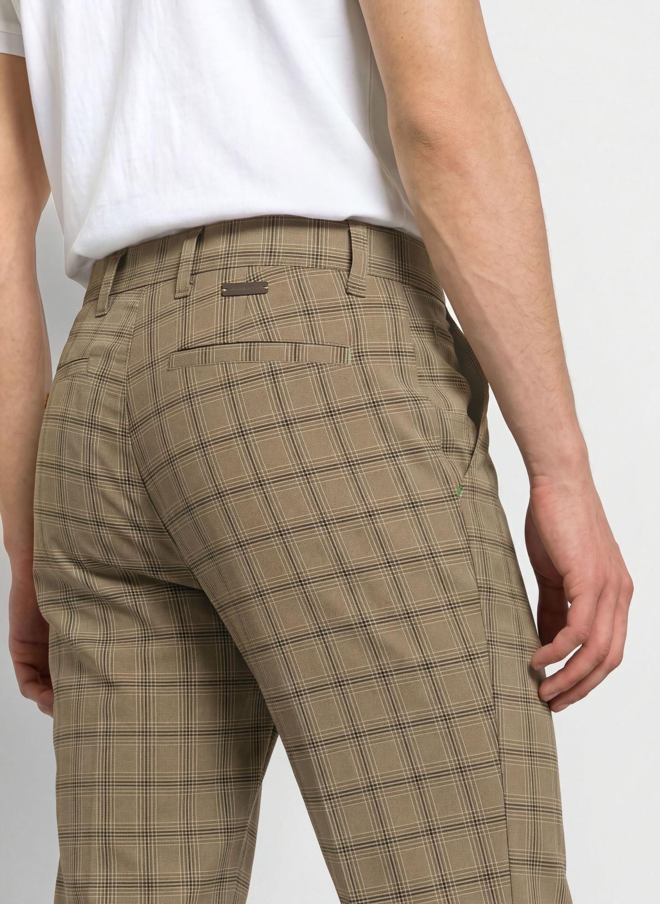ALBERTO Golfbroek ROOKIE REVOLUTIONAL© CHECK WR: LICHTGROEN / DONKERGRIJS / DONKERGROEN