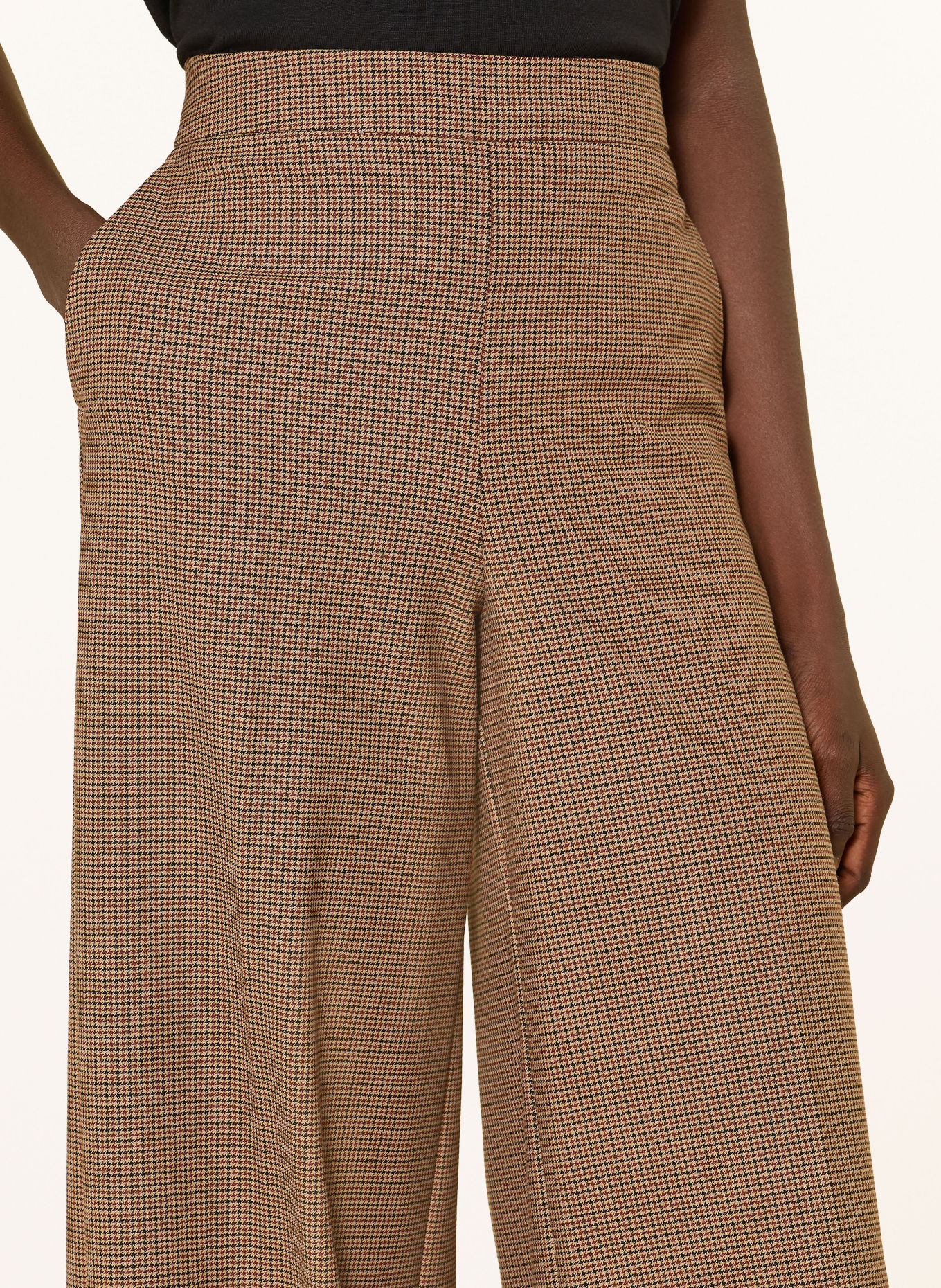 MARELLA Marlene-bukser MLLGHINEA: KAMEL / COGNAC / SORT