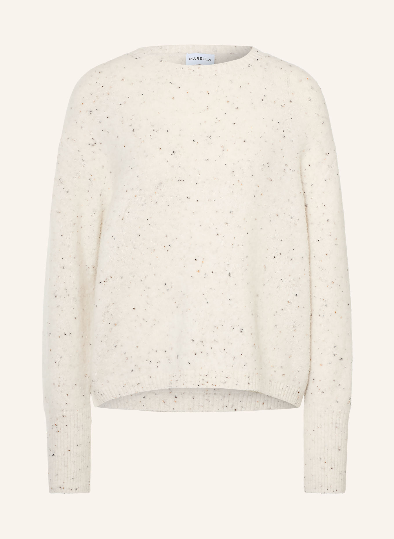 MARELLA Pull MLLALCALI: BLANC / MARRON / GRIS