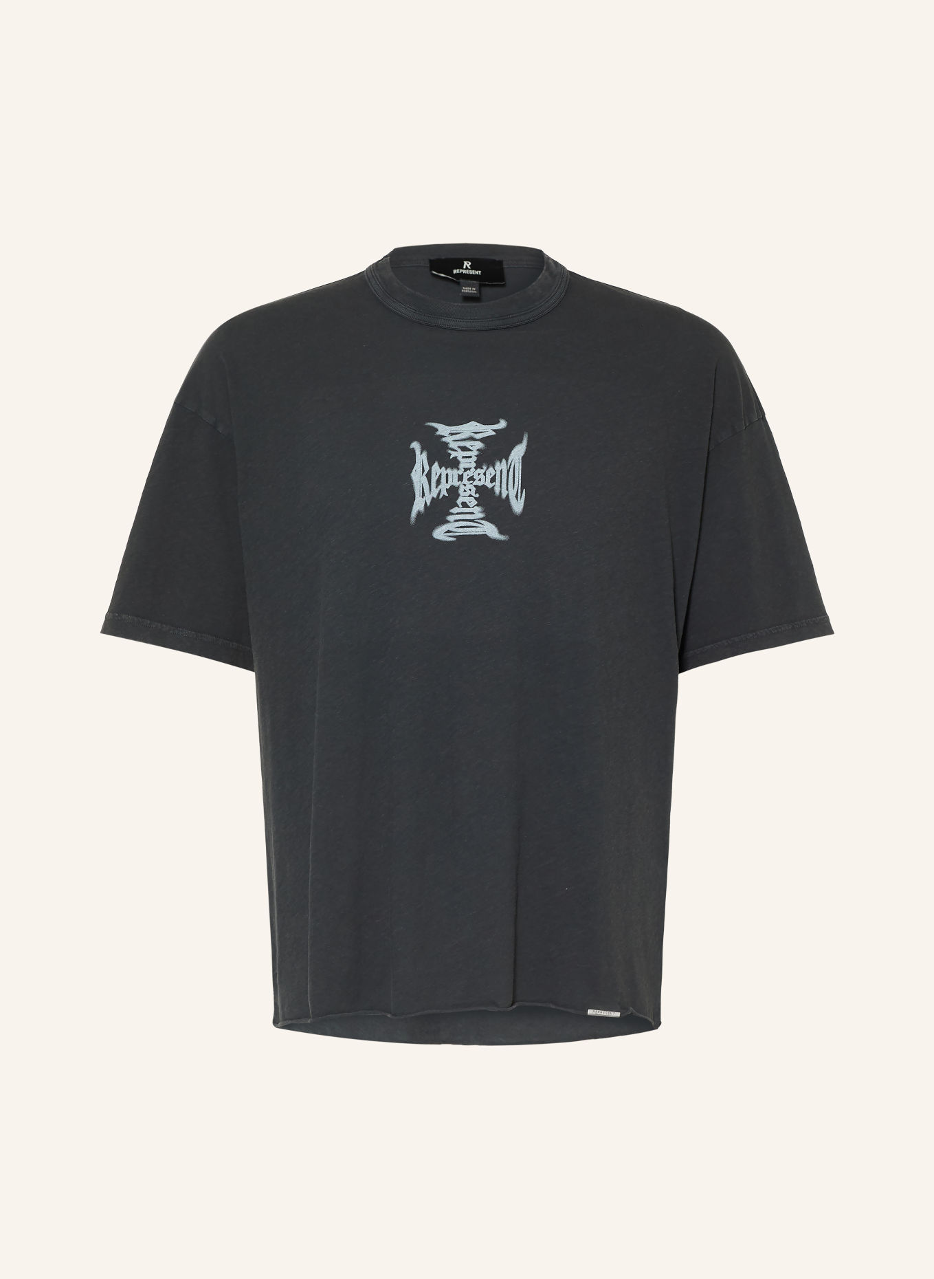 REPRESENT T-Shirt: SCHWARZ / HELLGRAU