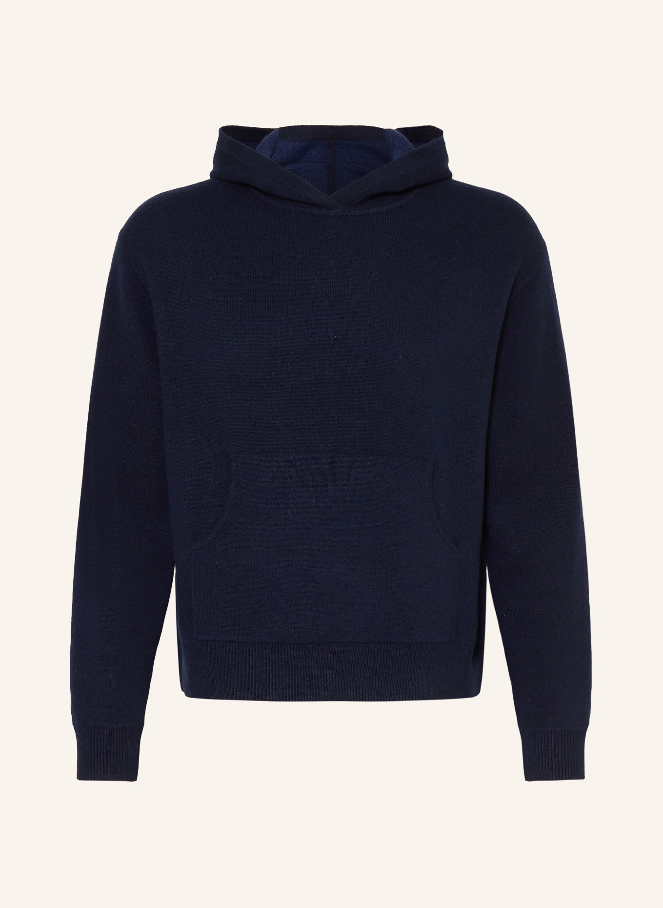 Acne Studios Knit Hoodie with Cashmere: DARK BLUE