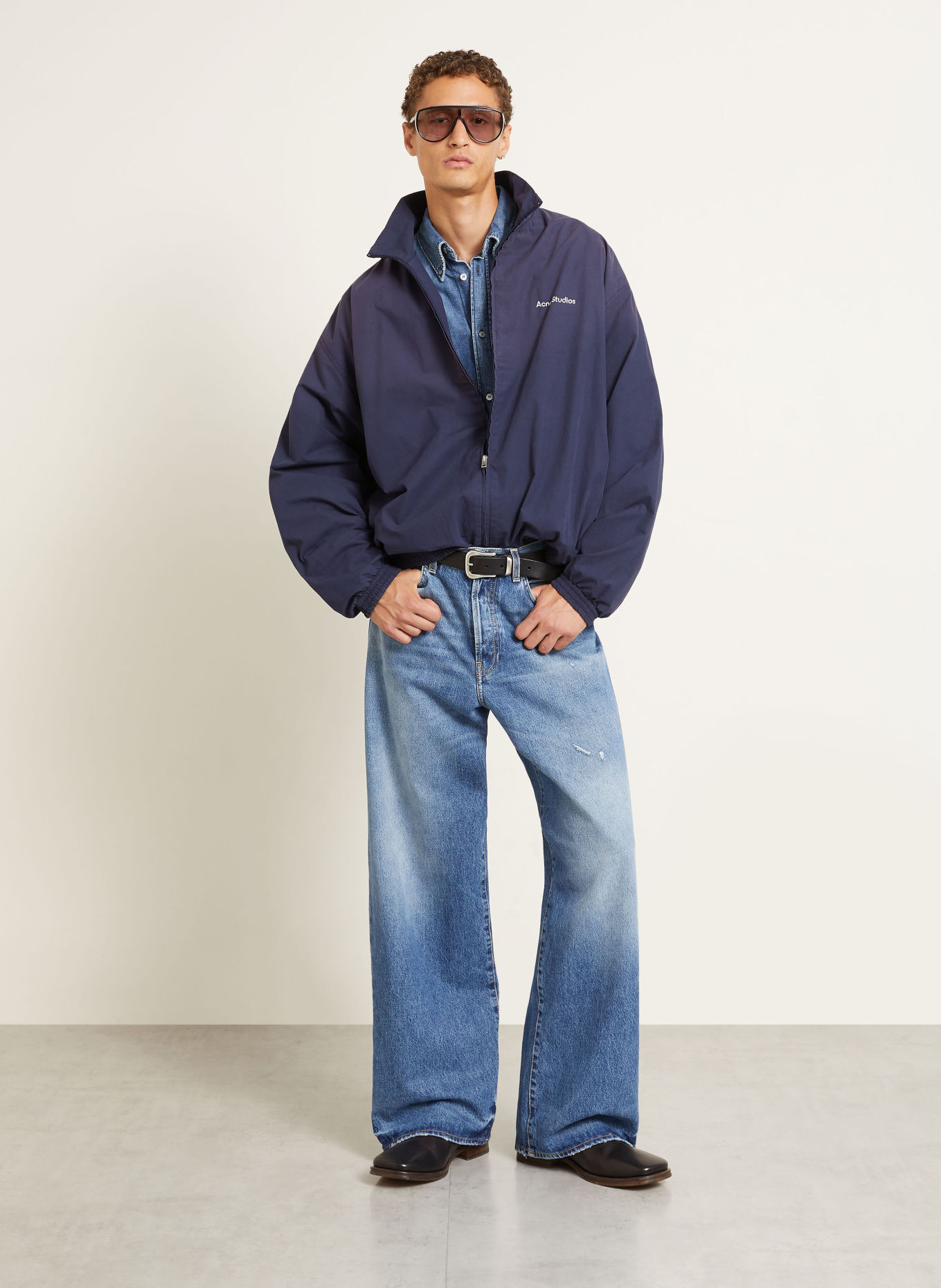 Acne Studios 1981 Regular Fit Jeans: AUZ MID BLUE
