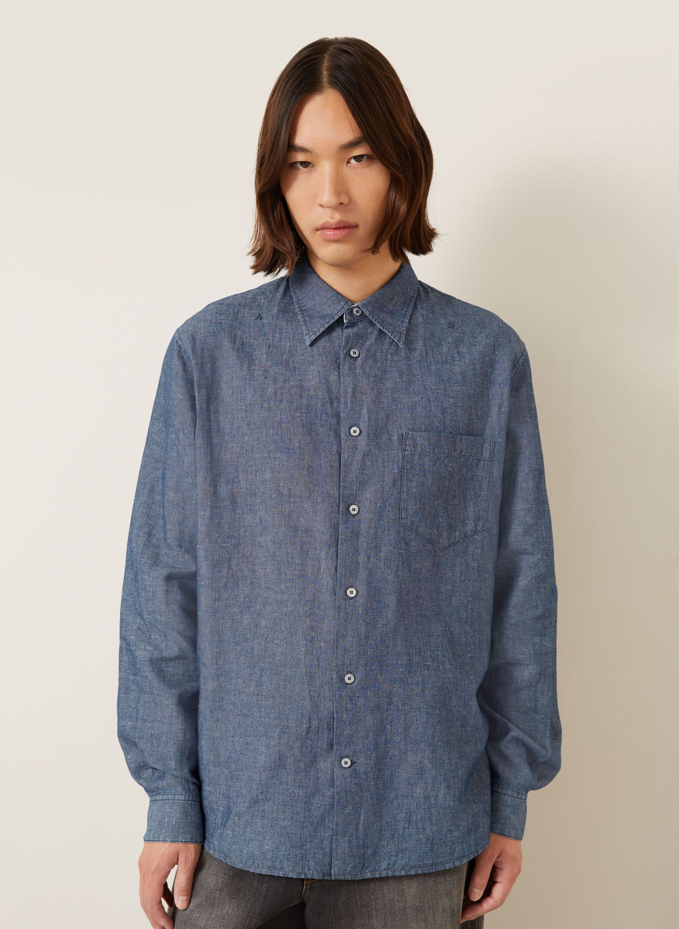 Acne Studios Jeanshemd Comfort Fit: BLAU