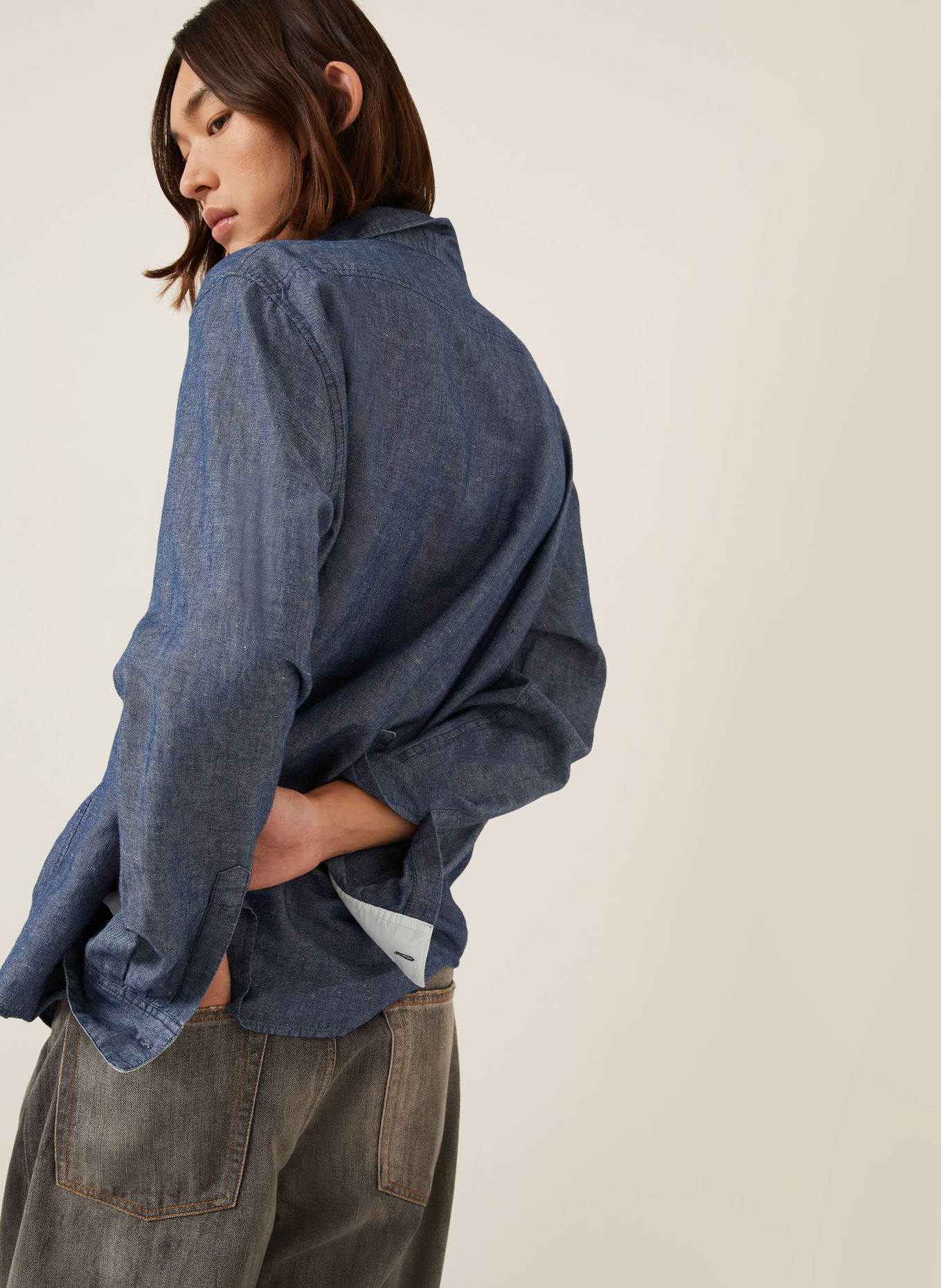 Acne Studios Jeanshemd Comfort Fit: BLAU