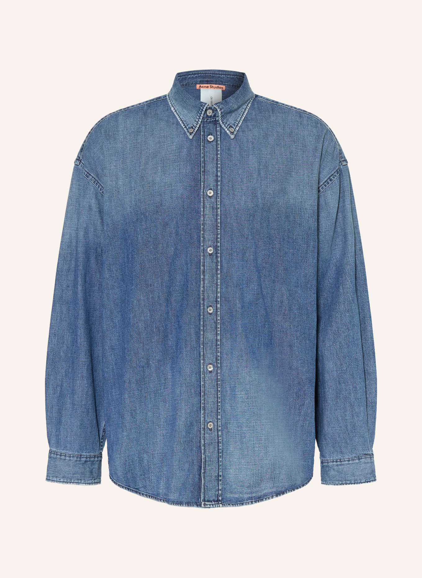 Acne Studios Jeanshemd Comfort Fit: BLAU