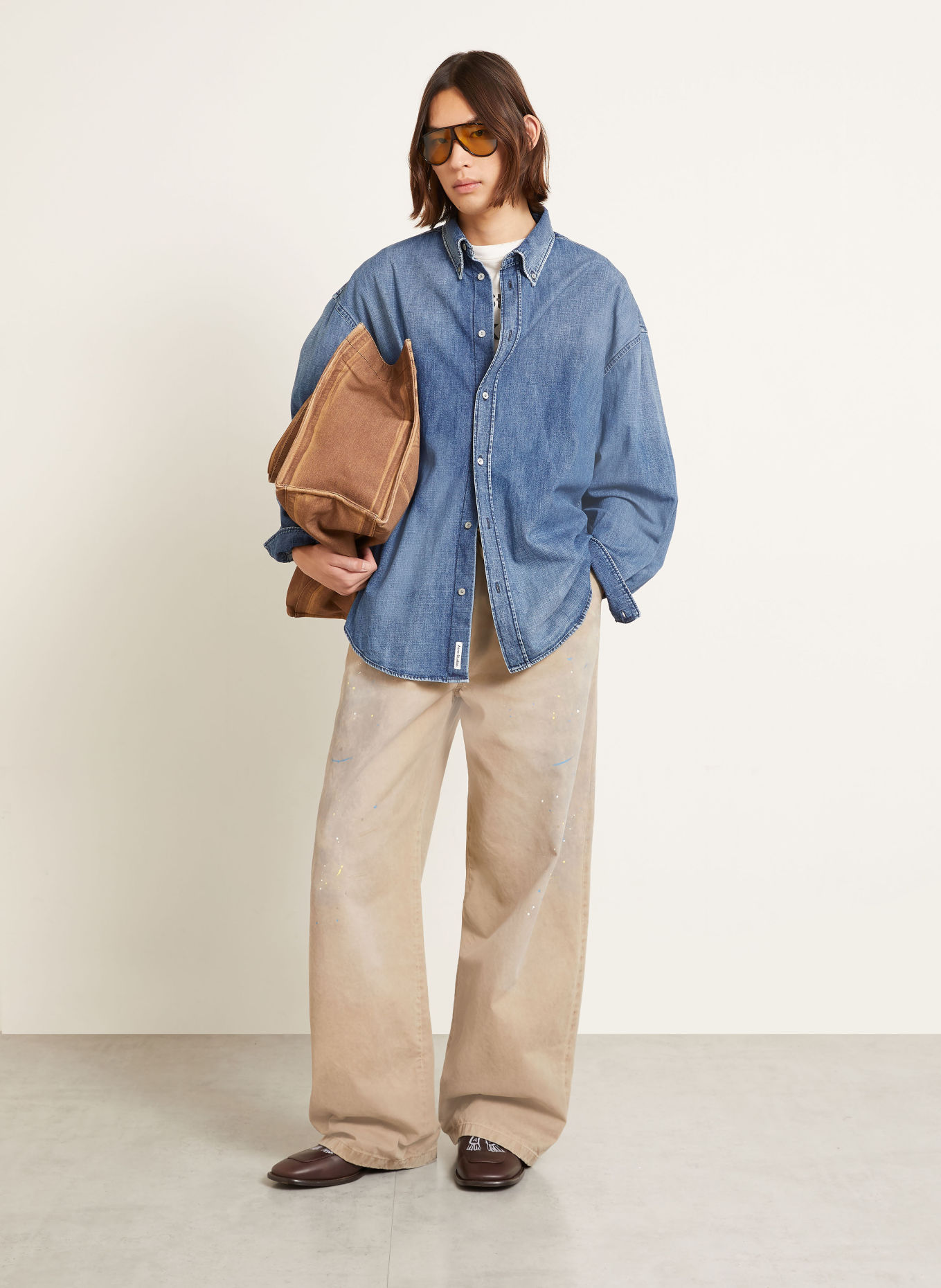 Acne Studios Jeanshemd Comfort Fit: BLAU