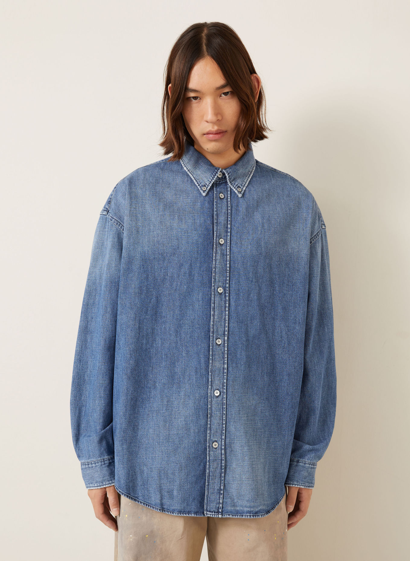Acne Studios Jeanshemd Comfort Fit: BLAU