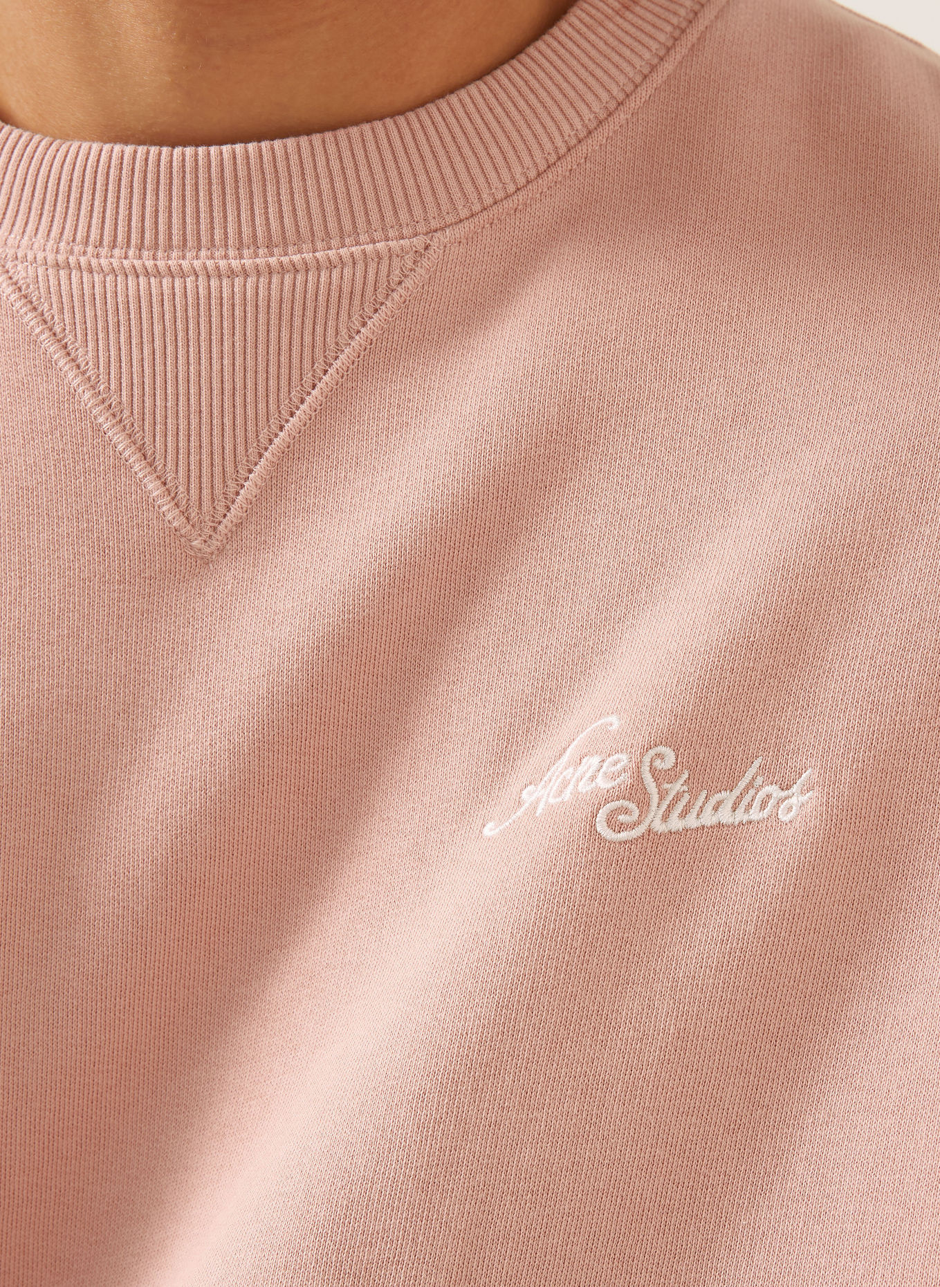 Acne Studios Sweatshirt: PINK / WHITE