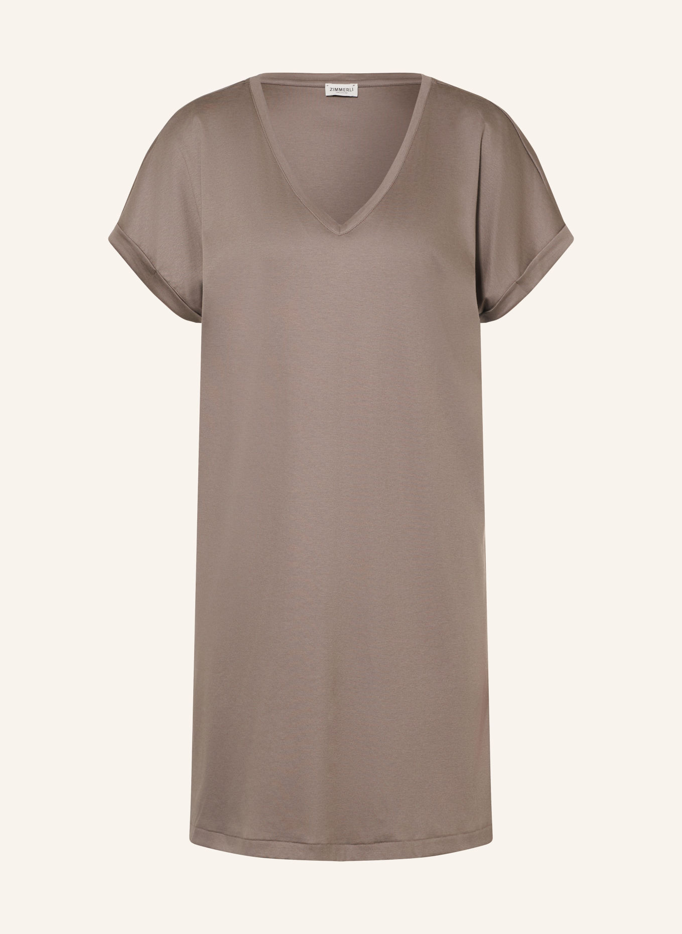 zimmerli Chemise de nuit SEA ISLAND: TAUPE