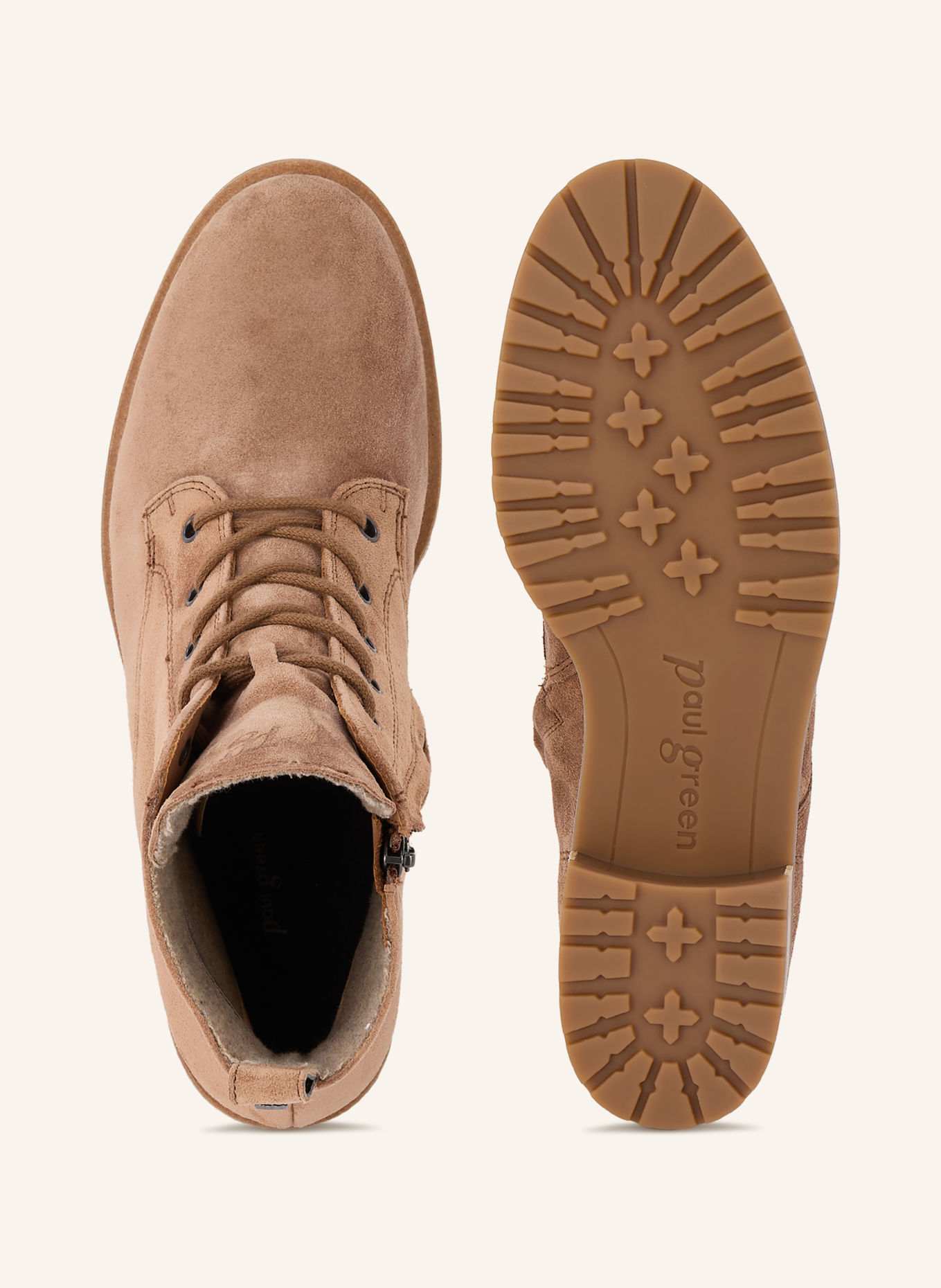 paul green Schnürboots: BRAUN