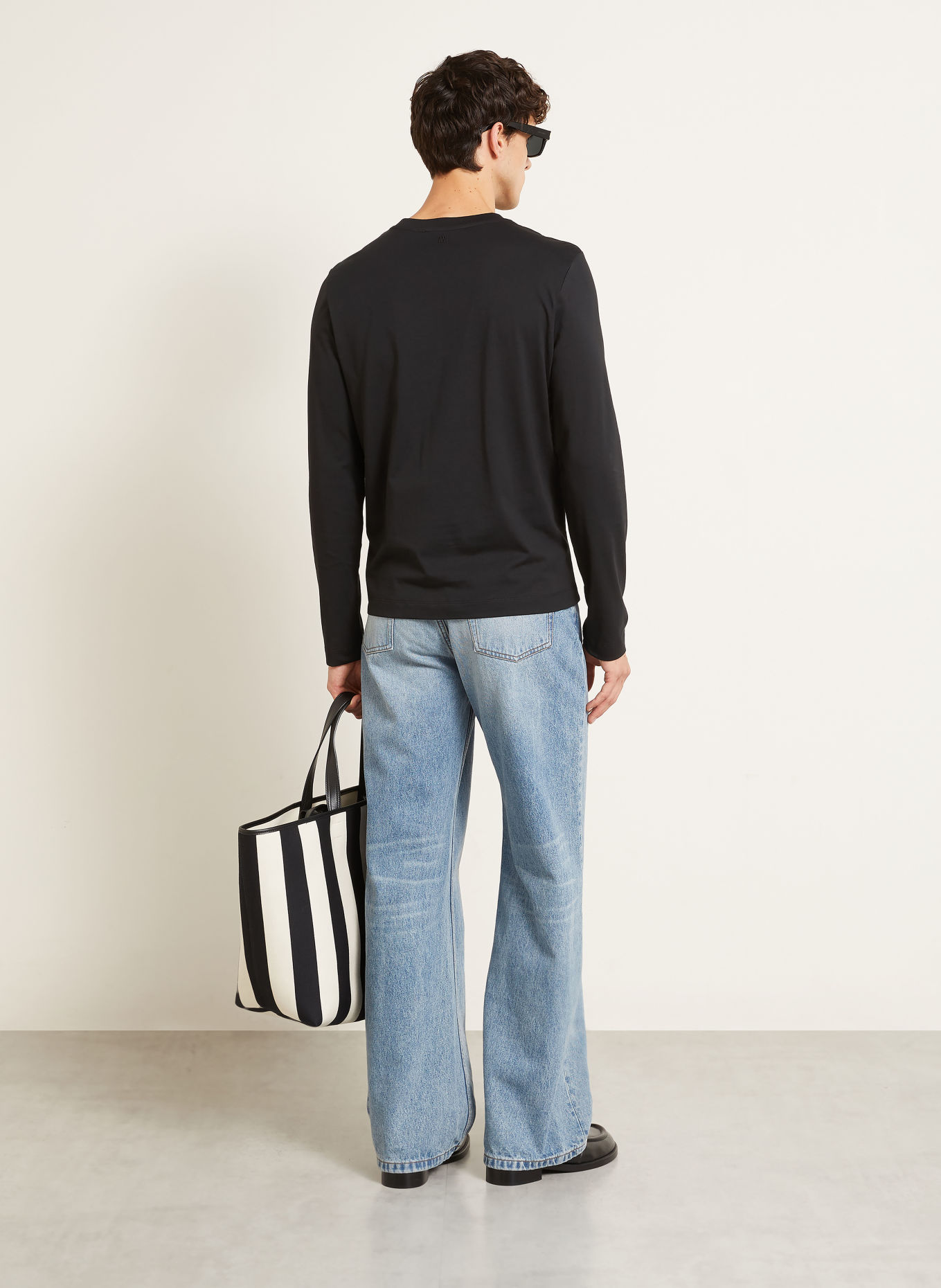 AMI PARIS Longsleeve: ZWART