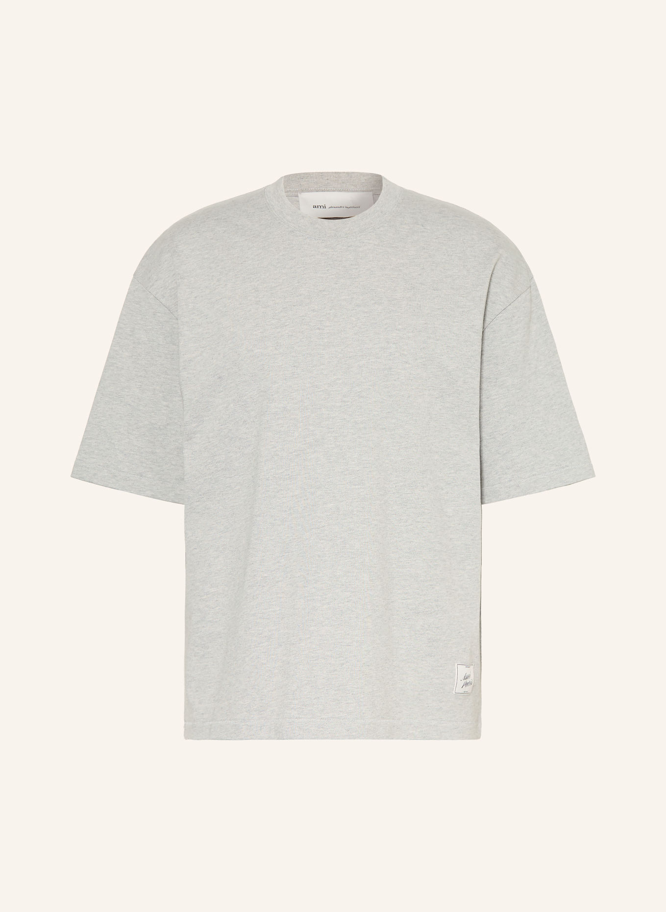 AMI PARIS T-shirt: LICHTGRIJS
