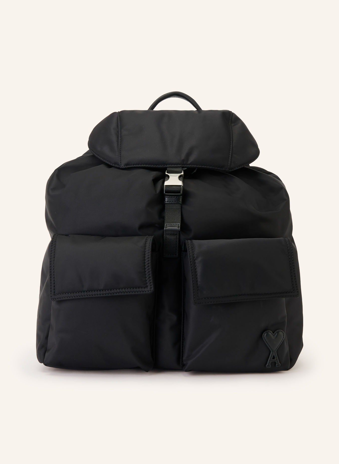 AMI PARIS Rucksack: SCHWARZ