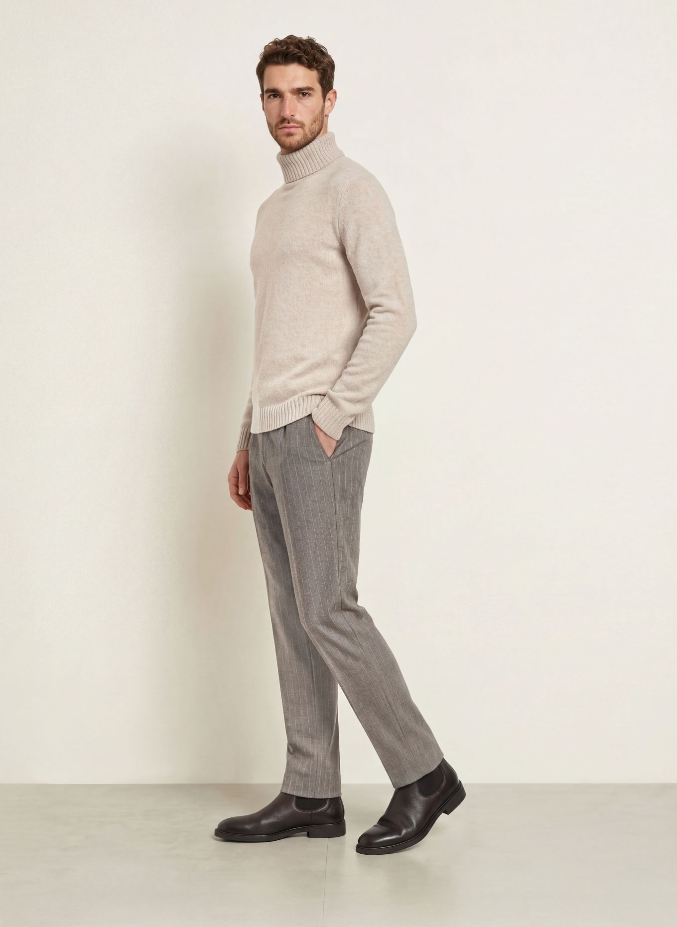 JOOP! LERENCY Turtleneck sweater: BEIGE