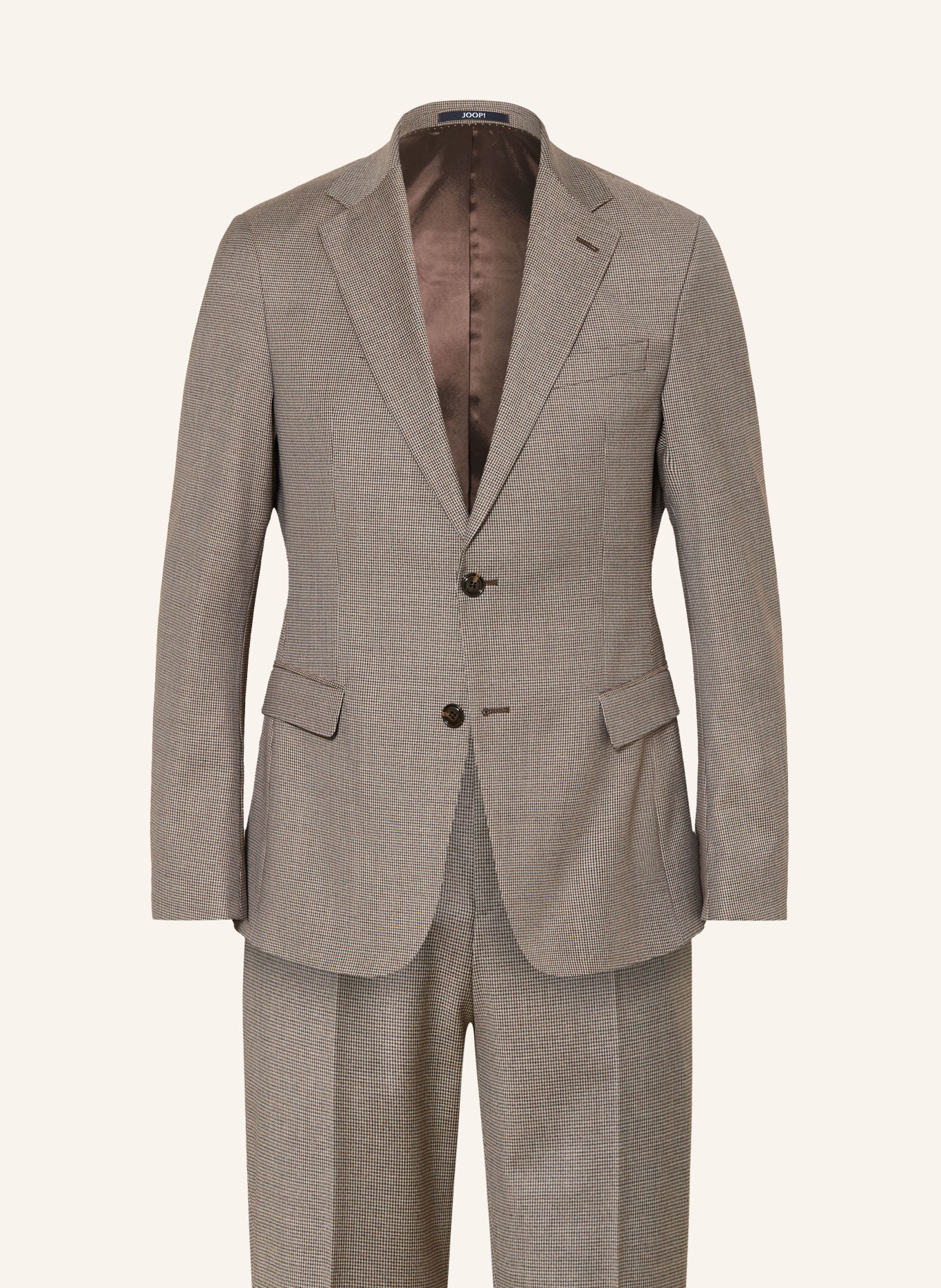 JOOP! Anzug HODGE-RENNET Slim Fit: BRAUN / BEIGE / SCHWARZ
