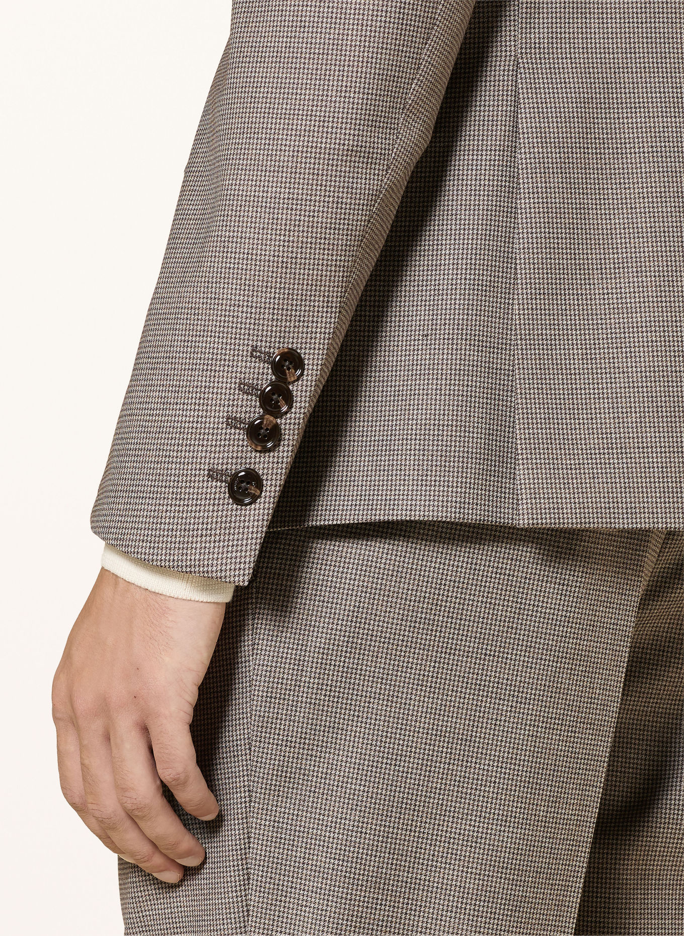 JOOP! Anzug HODGE-RENNET Slim Fit: BRAUN / BEIGE / SCHWARZ