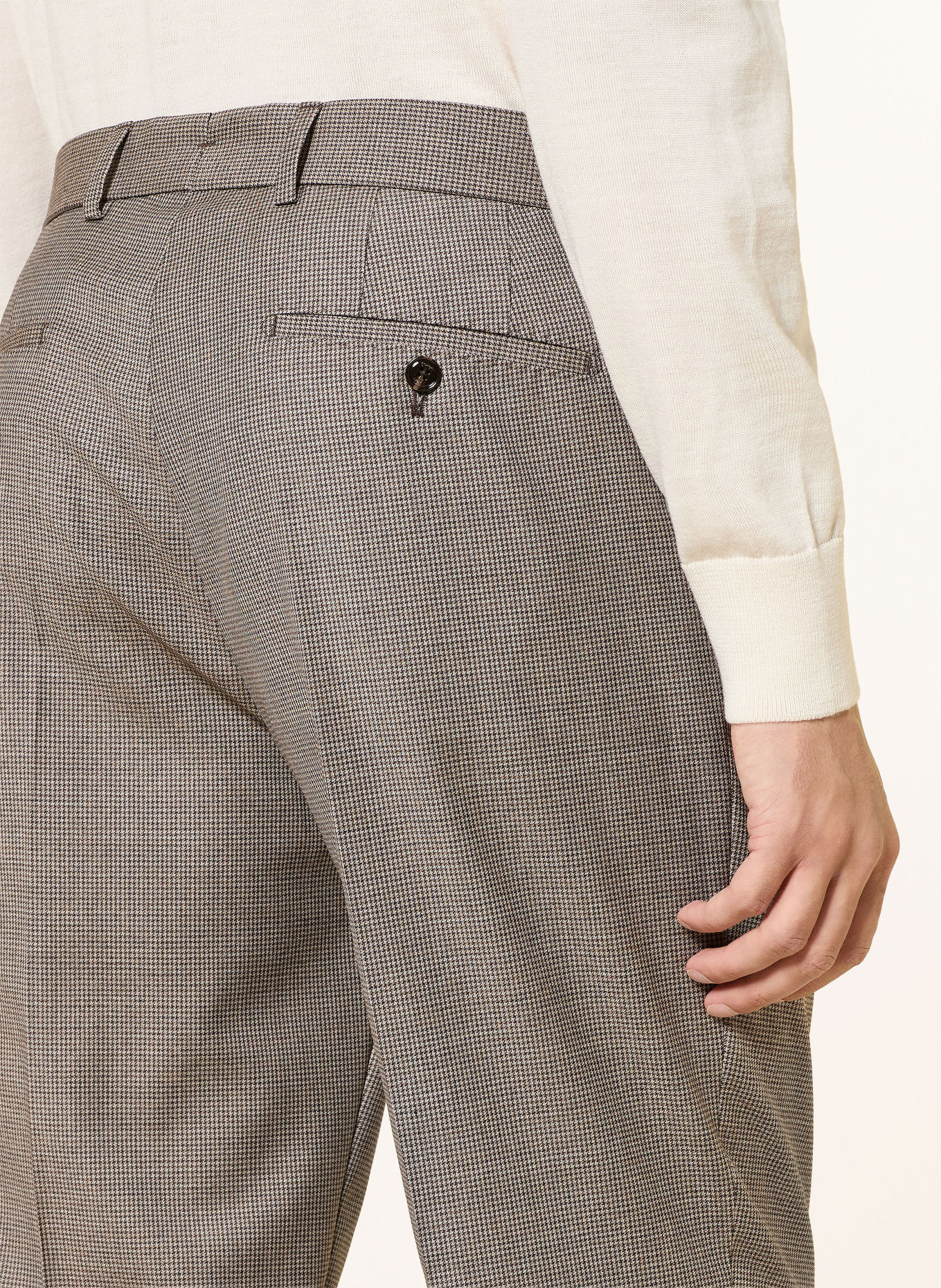 JOOP! Anzug HODGE-RENNET Slim Fit: BRAUN / BEIGE / SCHWARZ