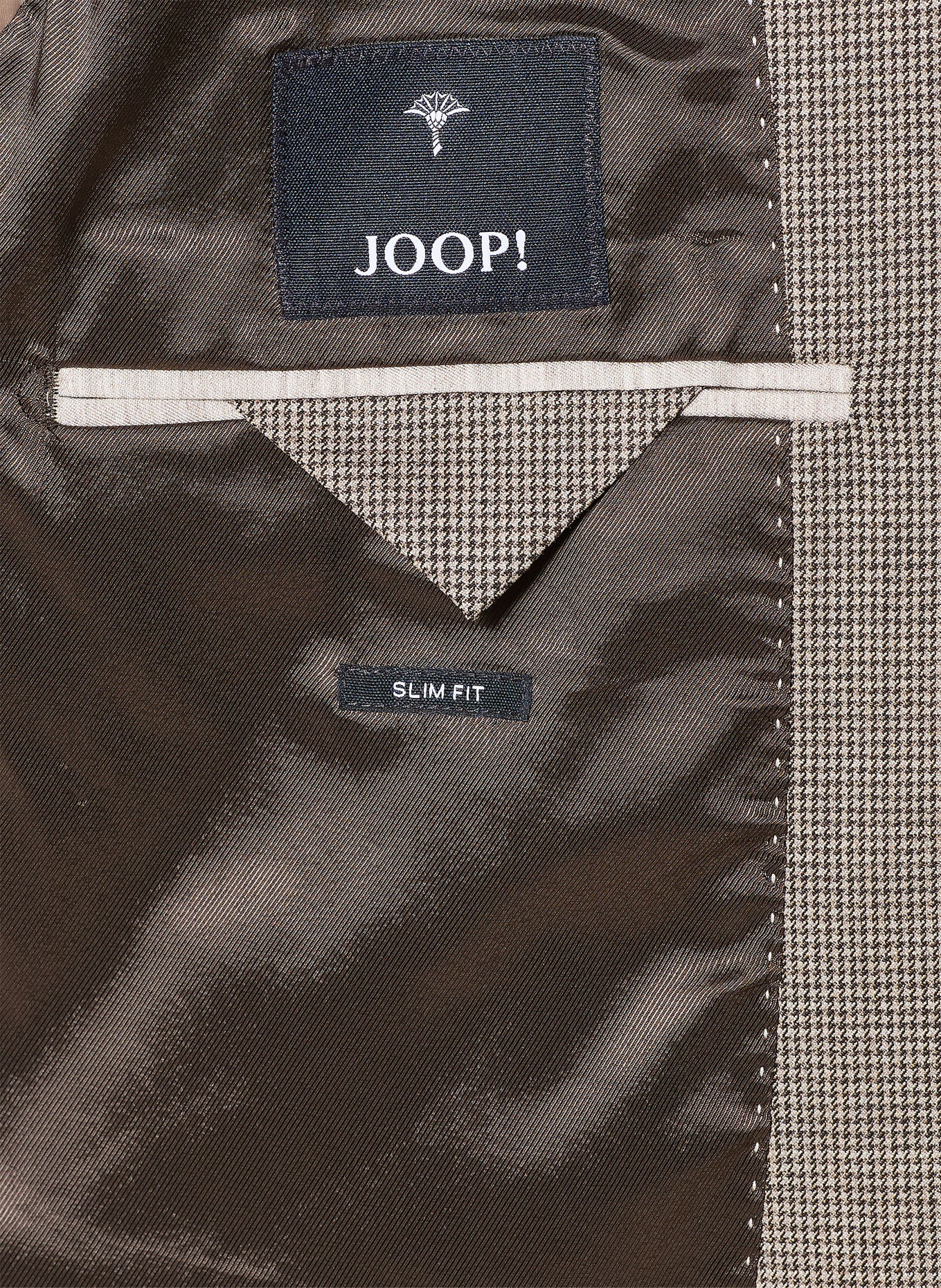 JOOP! Anzug HODGE-RENNET Slim Fit: BRAUN / BEIGE / SCHWARZ