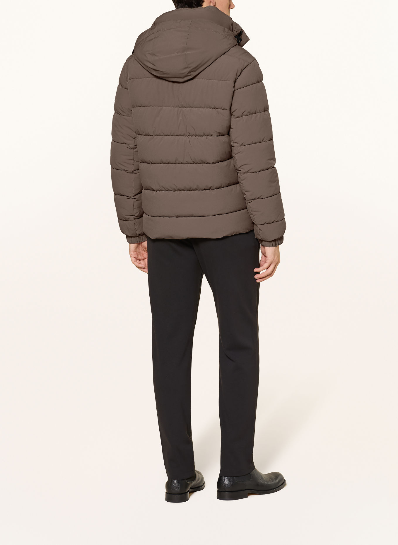 JOOP! Jacheta matlasată DONNAR: TAUPE / NEGRU
