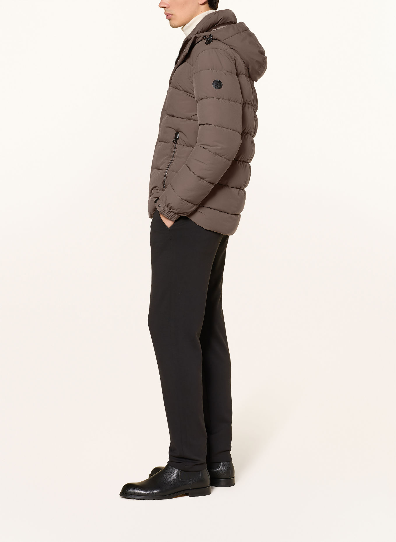 JOOP! Jacheta matlasată DONNAR: TAUPE / NEGRU