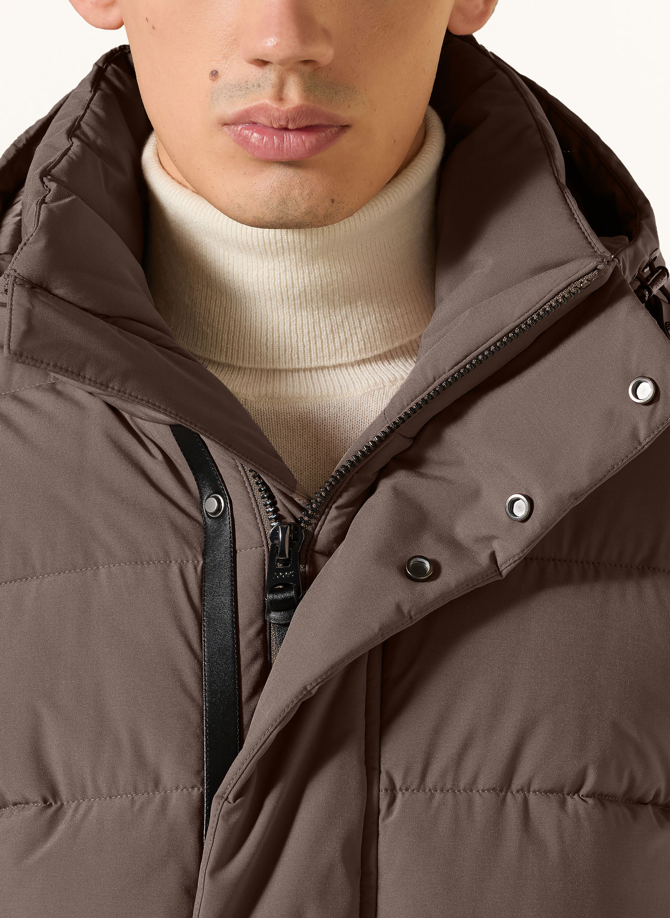 JOOP! Jacheta matlasată DONNAR: TAUPE / NEGRU