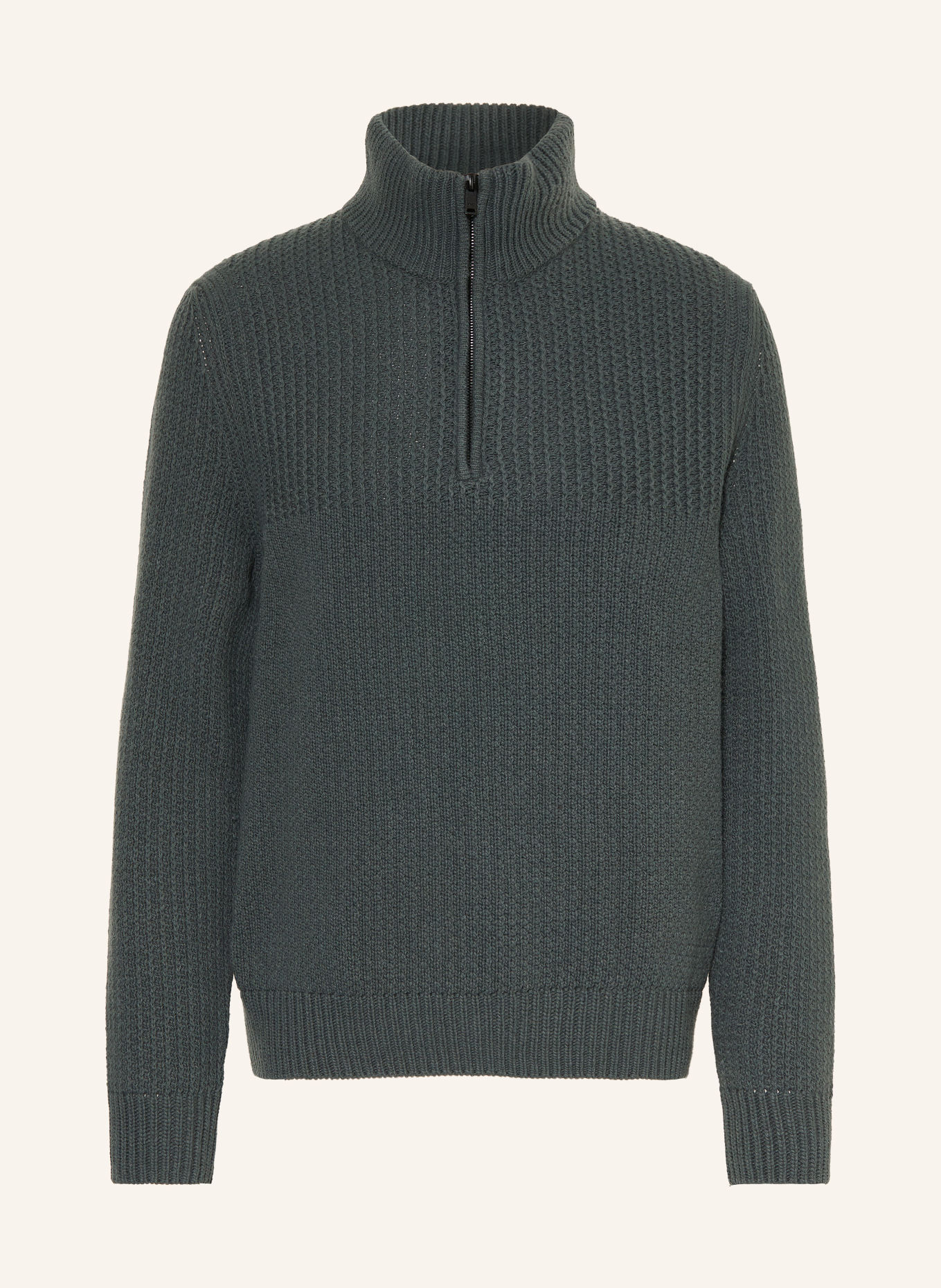 BOSS Pull col zippé KENTER: OLIVE