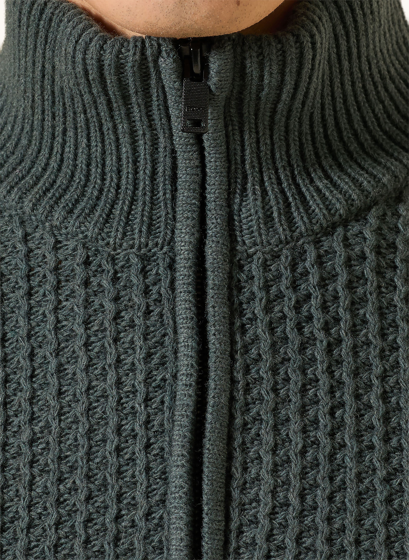 BOSS Pull col zippé KENTER: OLIVE