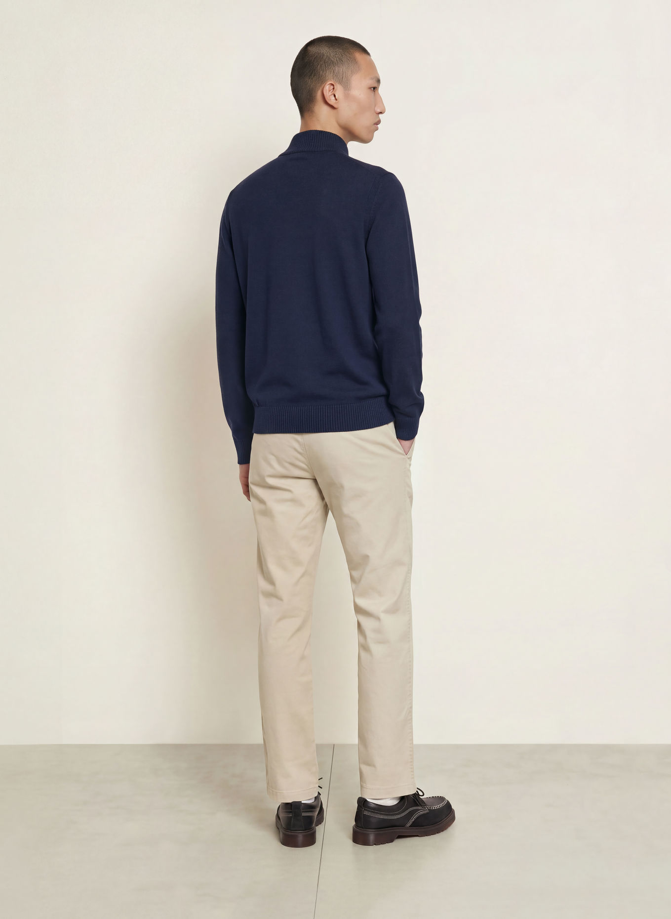 BOSS Trui AVAC: DONKERBLAUW