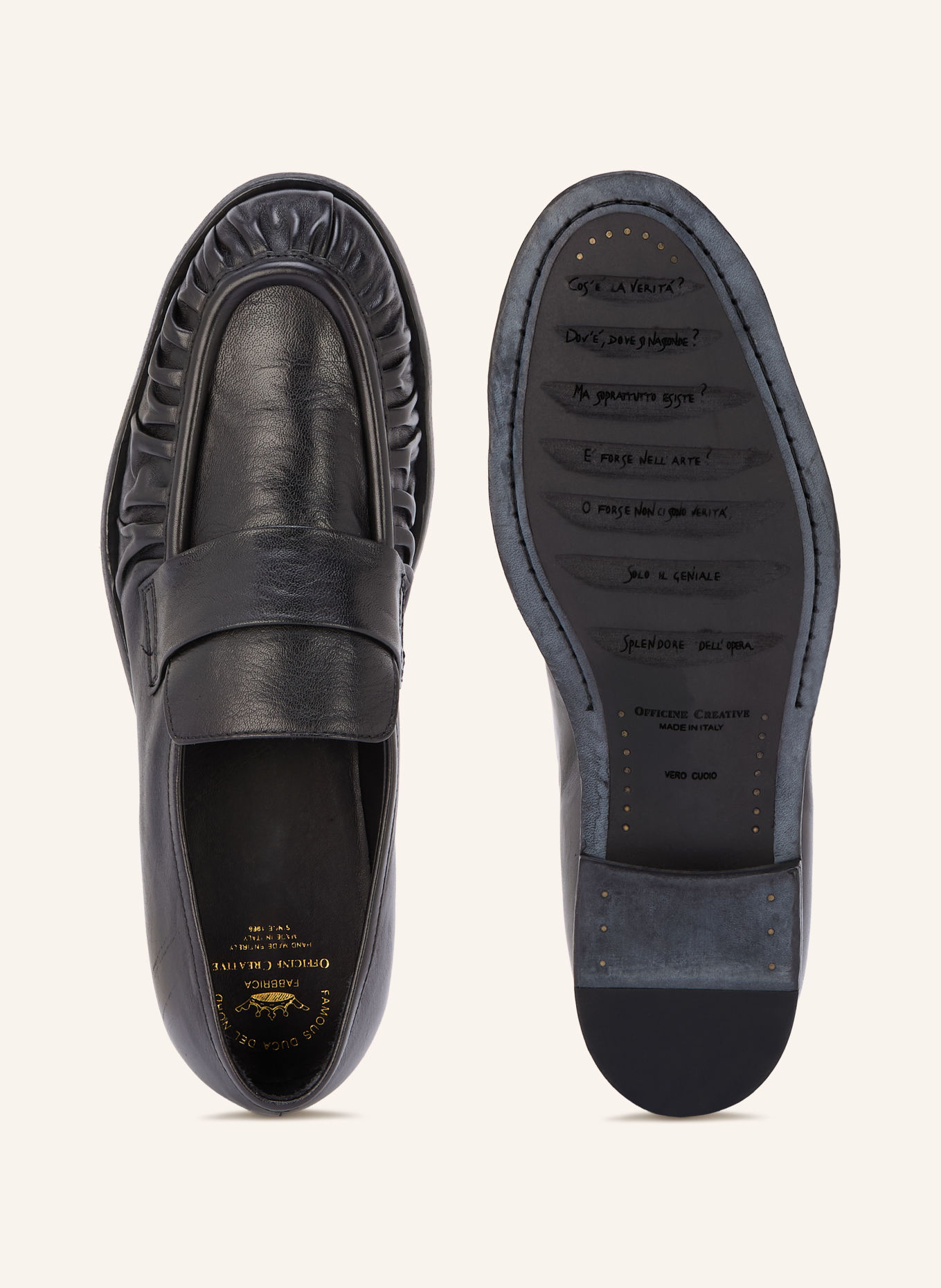 OFFICINE CREATIVE Loafer SOLITUDE: SORT