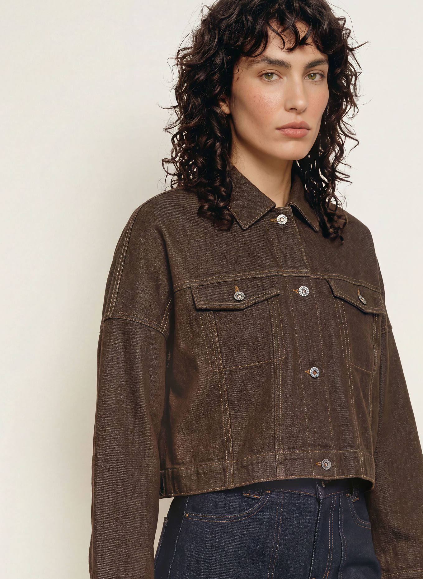 DRYKORN Jeansjacka HOLBROOKS: 1115 braun