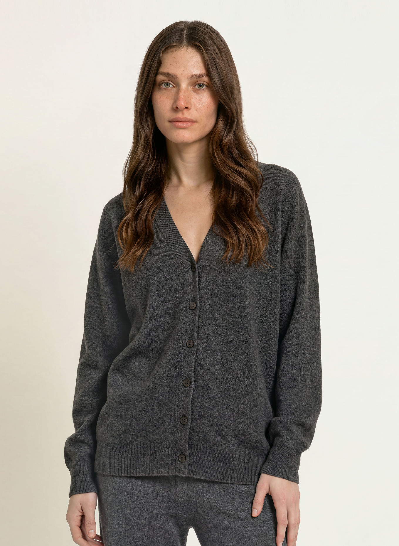 MM by Max Mara Strickjacke CESTINO mit Caschmere: DUNKELGRAU
