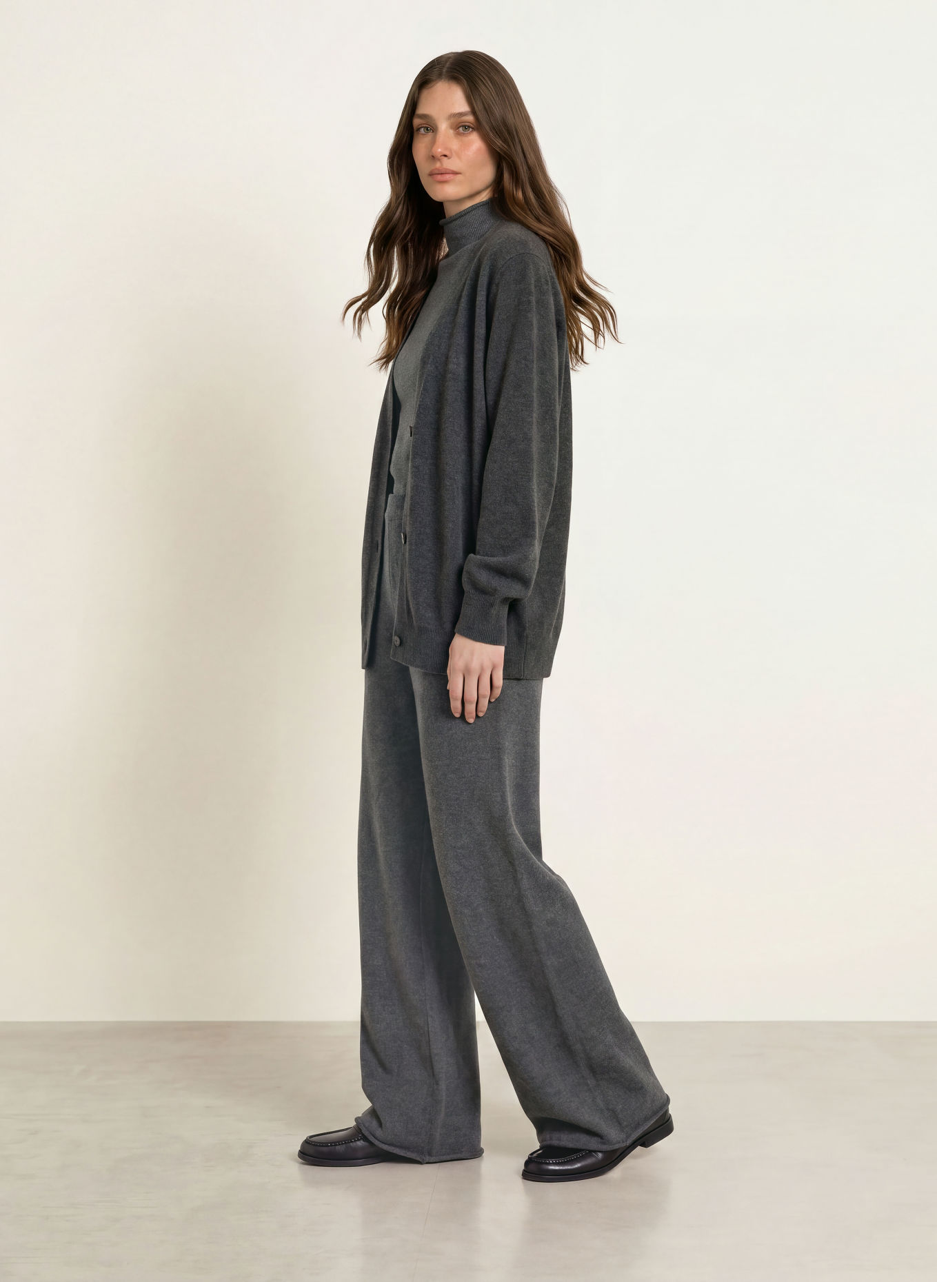 MM by Max Mara Strickjacke CESTINO mit Caschmere: DUNKELGRAU