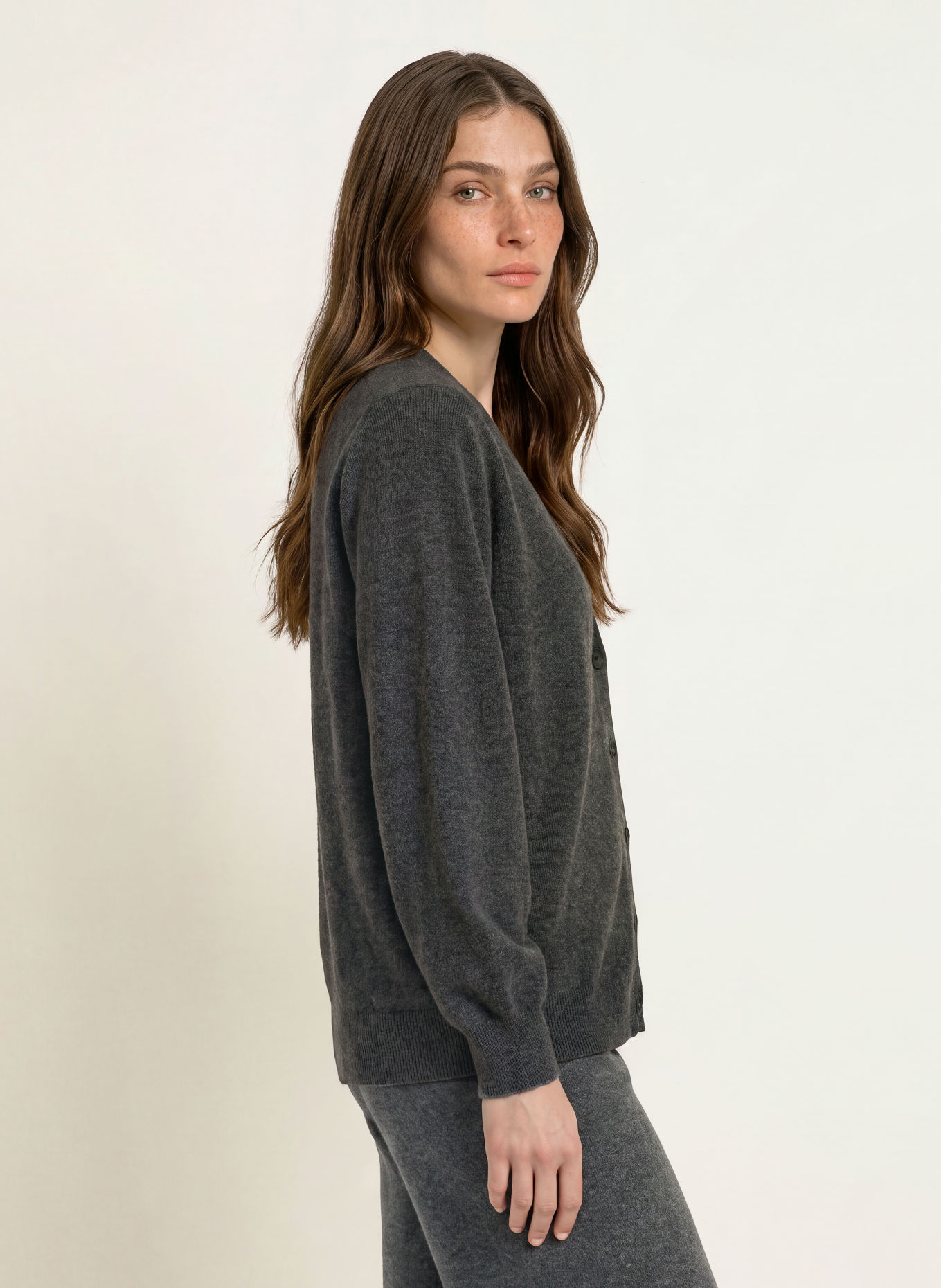 MM by Max Mara Strickjacke CESTINO mit Caschmere: DUNKELGRAU