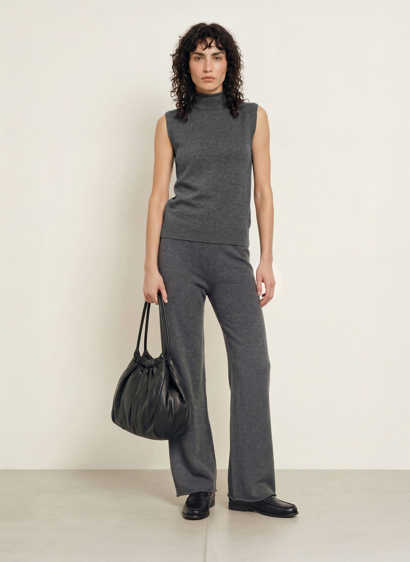 MM by Max Mara Stricktop ASTRALE mit Cashmere: DUNKELGRAU