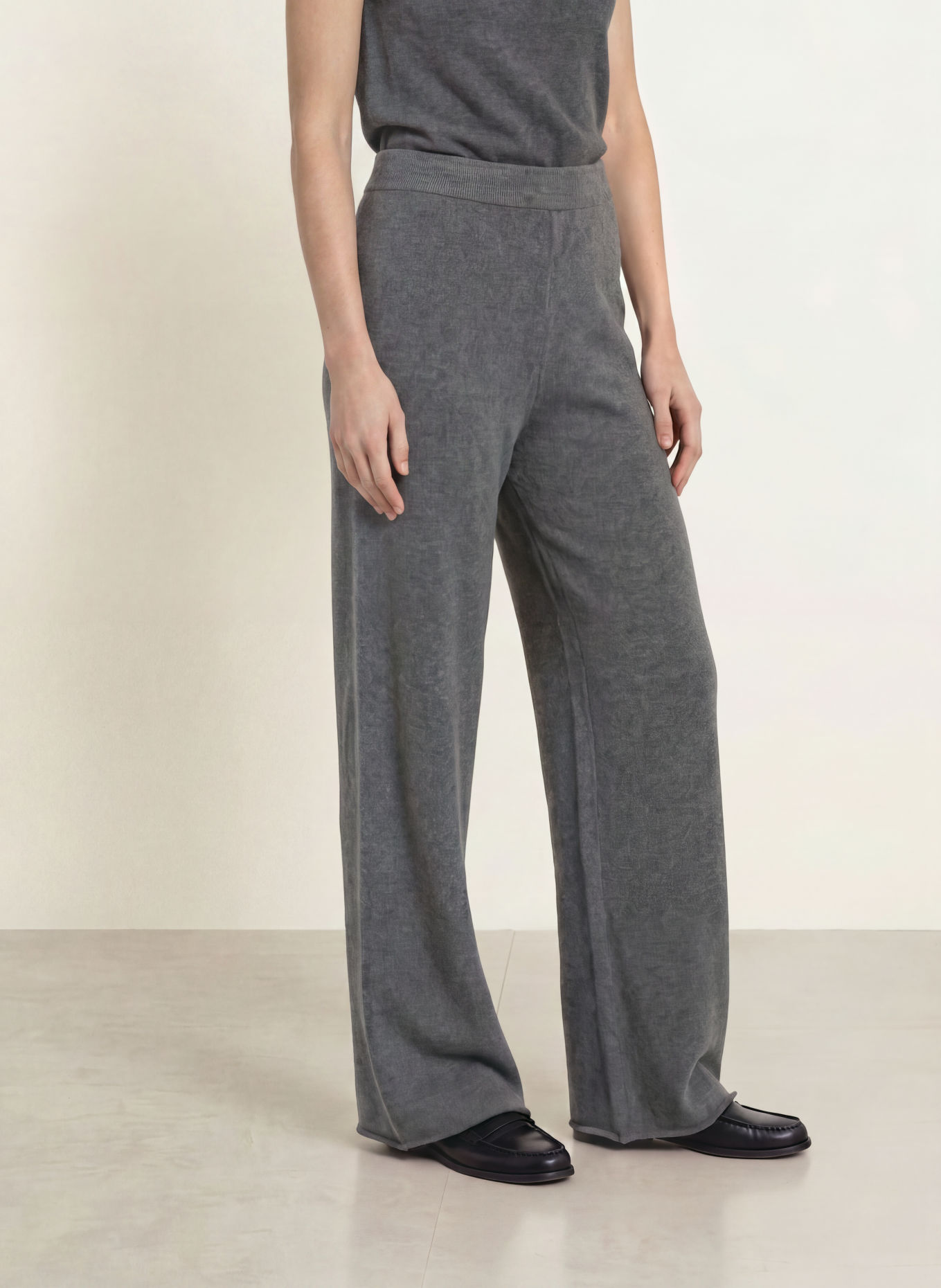 MM by Max Mara Strickhose OTTIMO mit Cashmere: GRAU