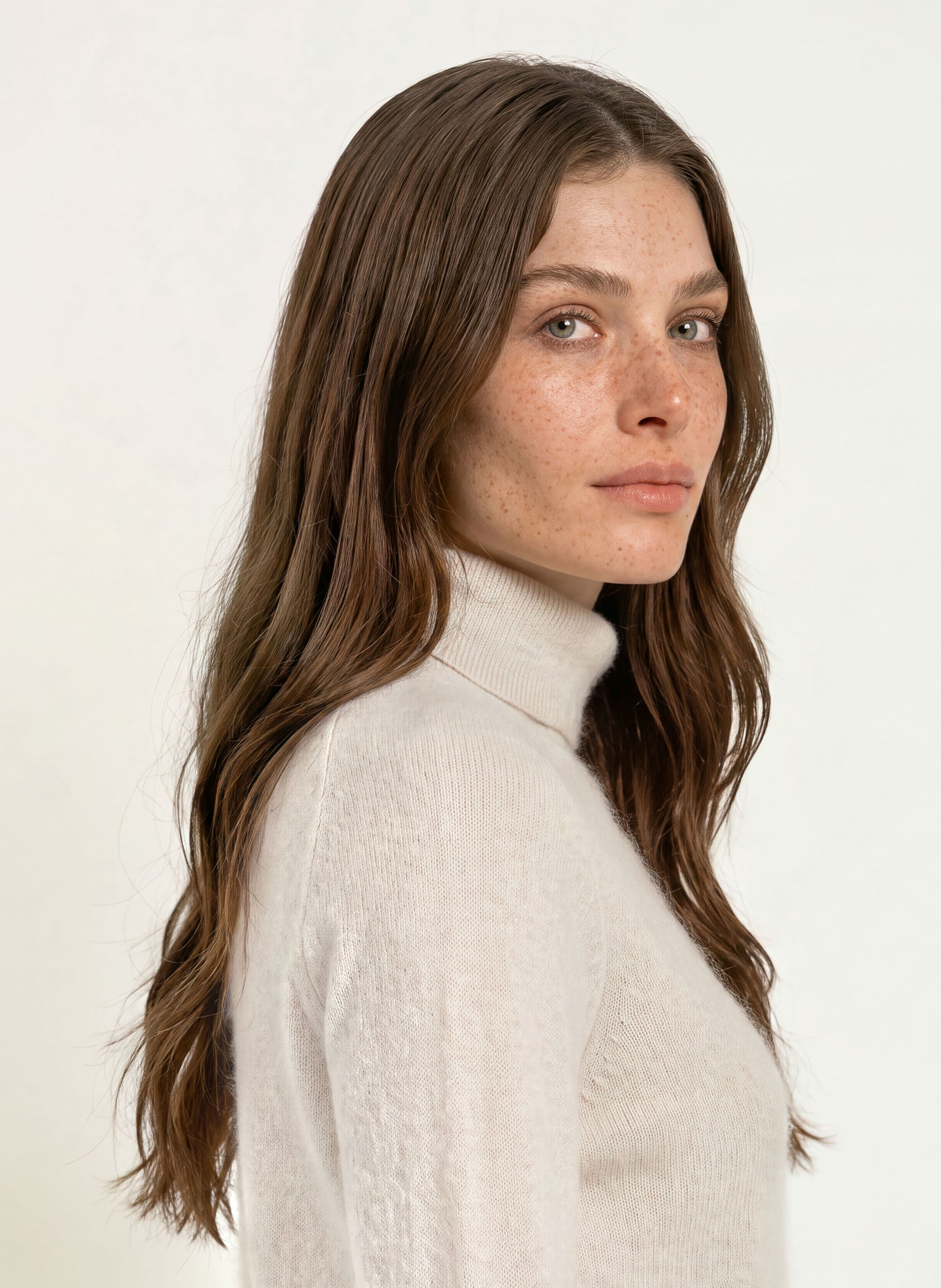 MM by Max Mara Pull à col roulé CARIOCA en cachemire: BEIGE