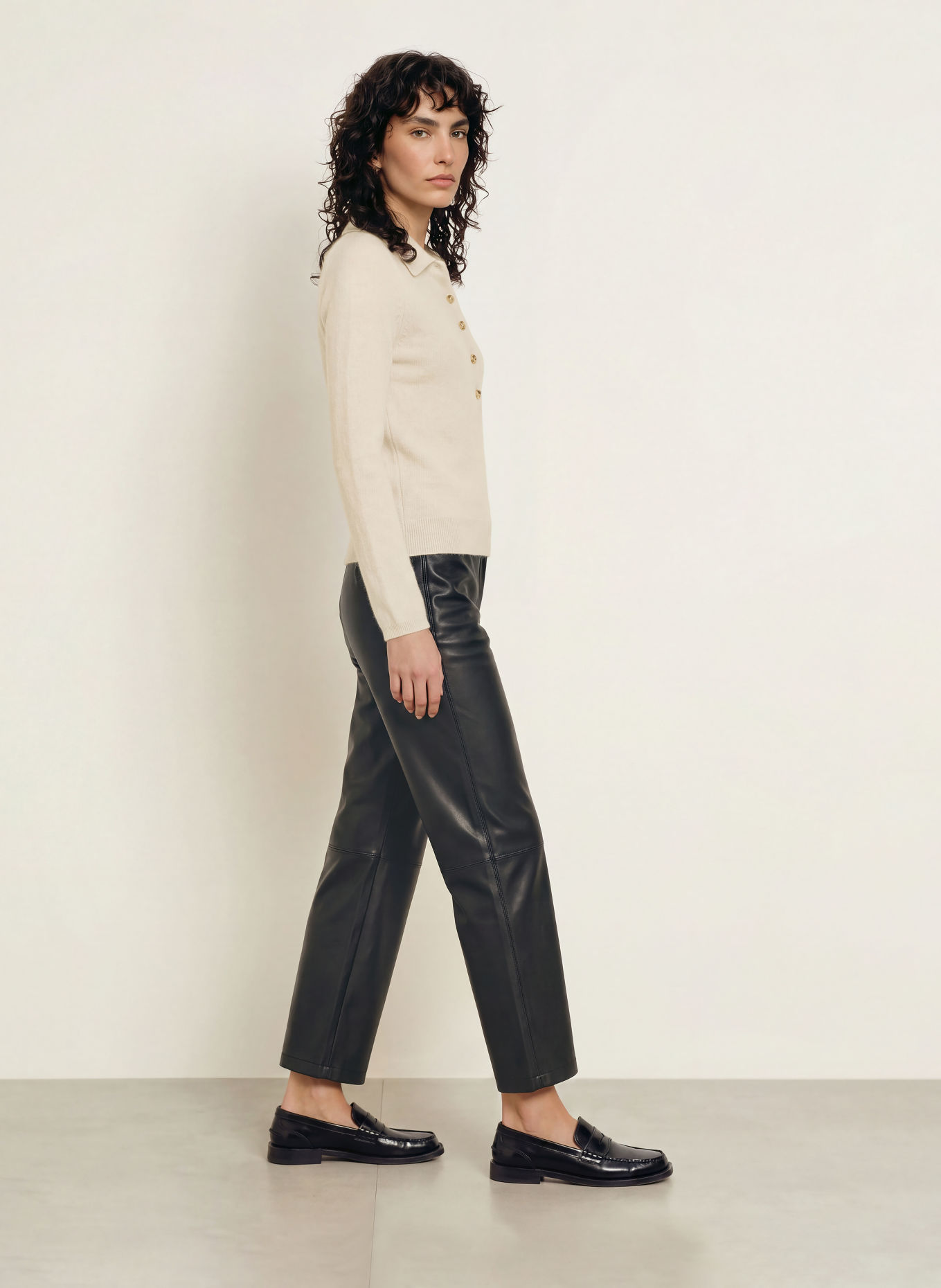 MM by Max Mara Polo en maille CELLULA avec cachemire: BEIGE
