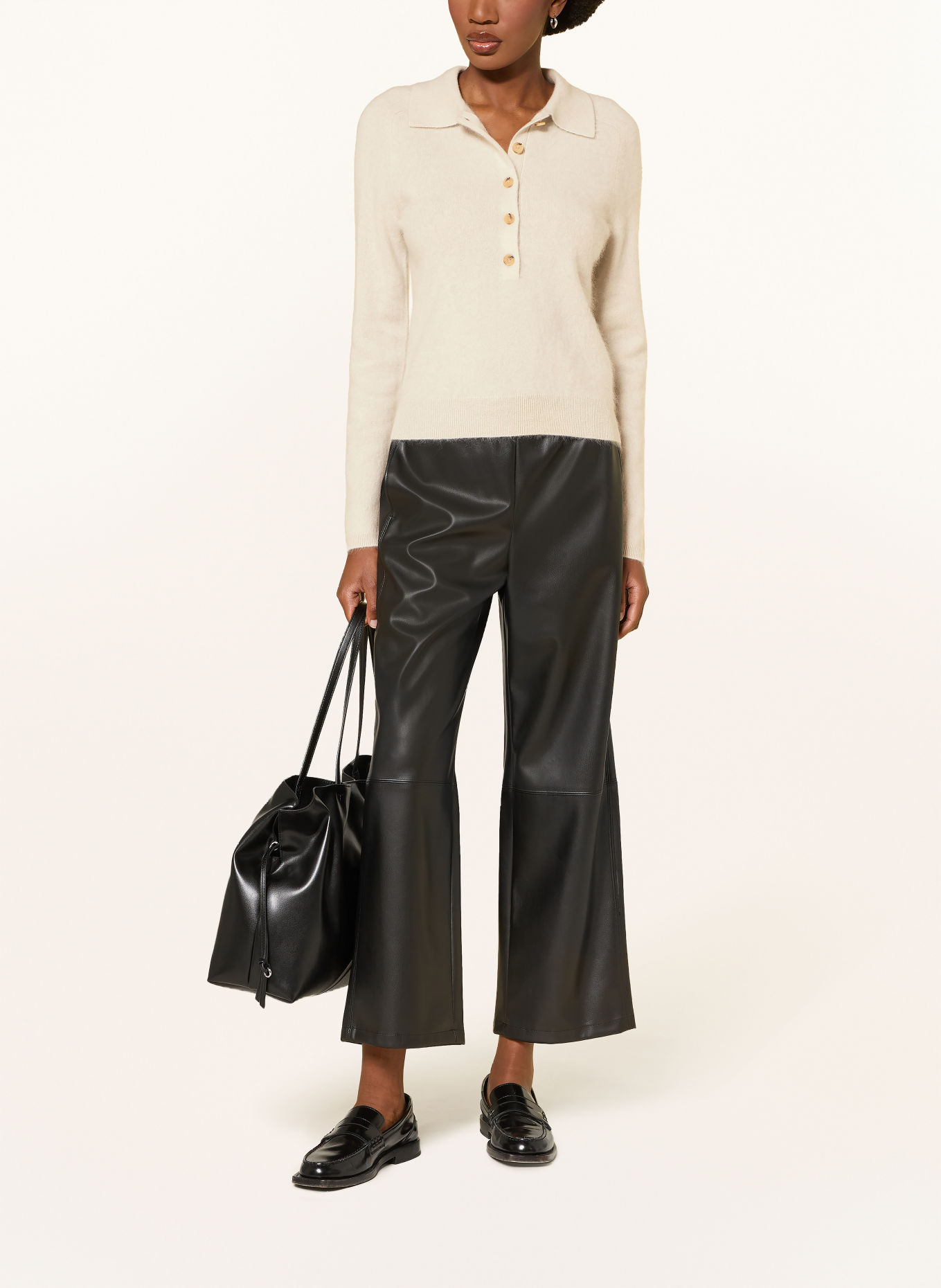 MM by Max Mara Polo en maille CELLULA avec cachemire: BEIGE