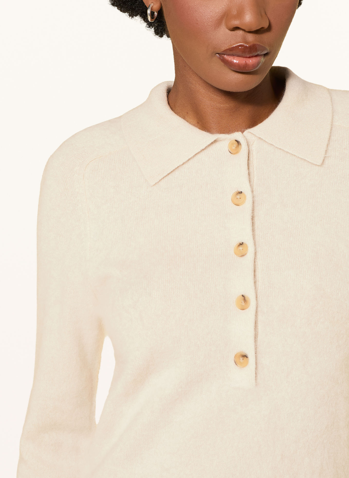 MM by Max Mara Polo en maille CELLULA avec cachemire: BEIGE