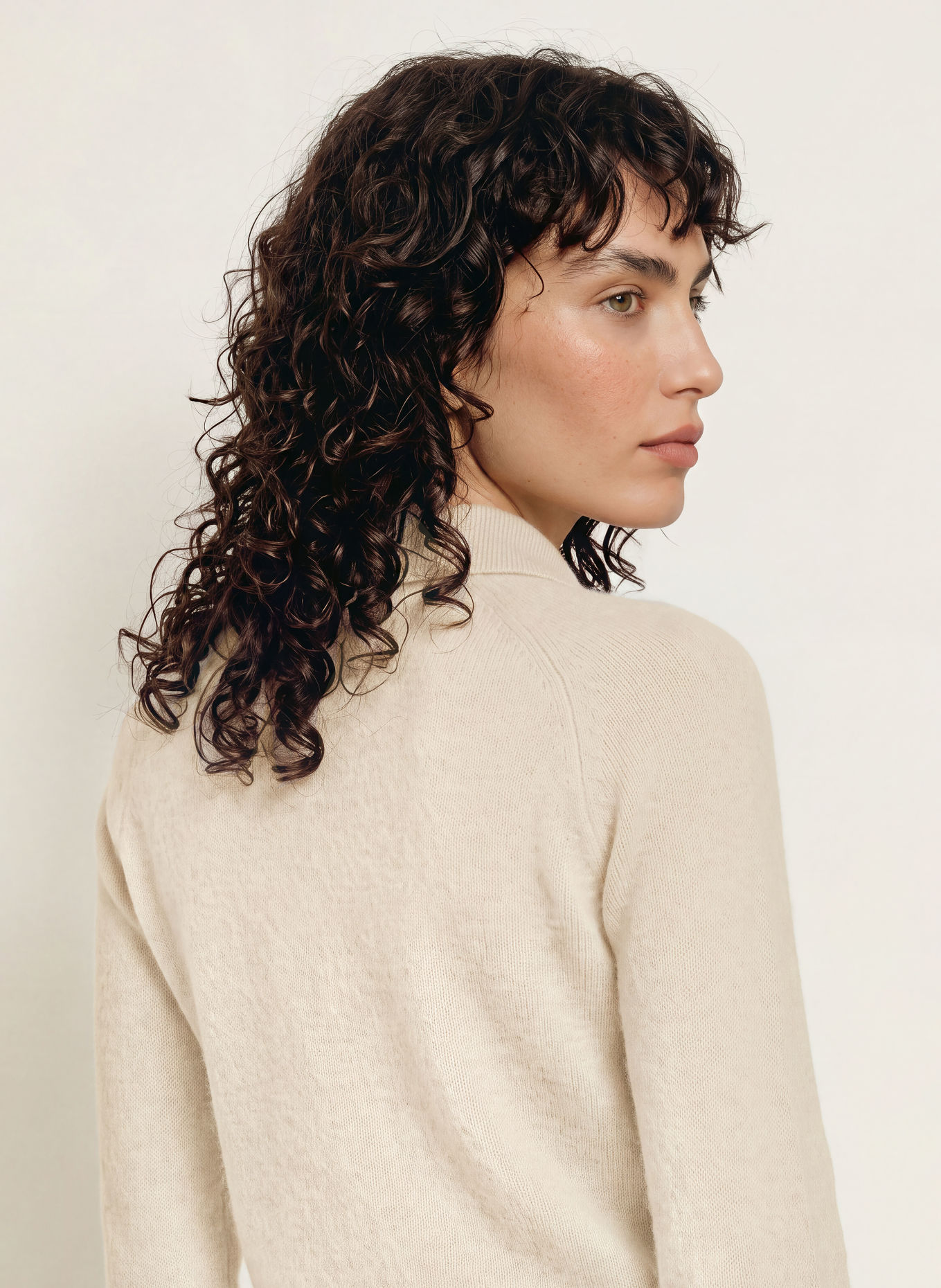 MM by Max Mara Polo en maille CELLULA avec cachemire: BEIGE