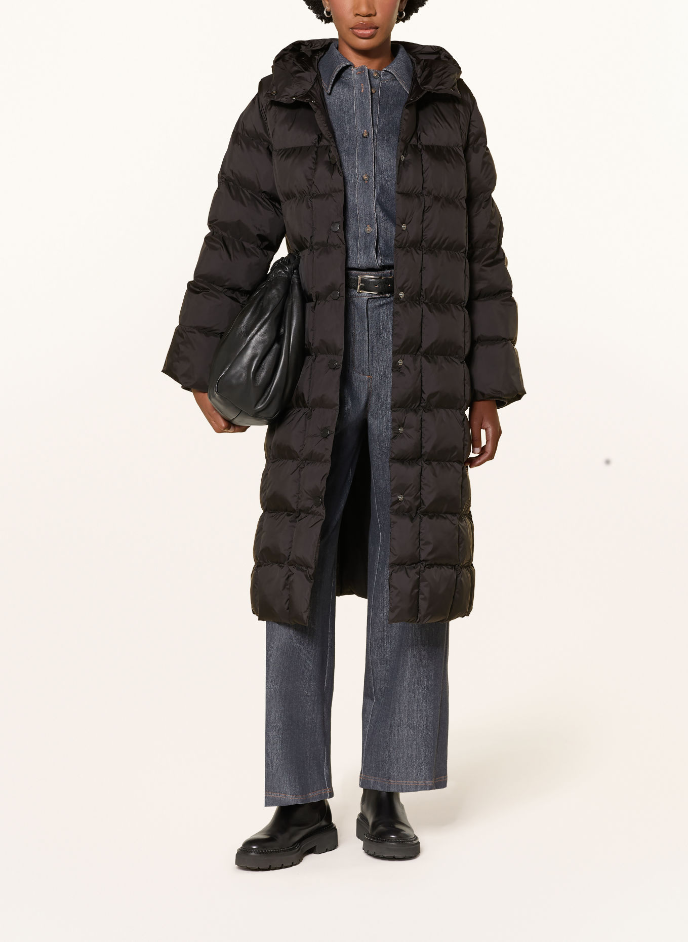 MM by Max Mara Prošívaný kabát GENNAIO: ČERNÁ
