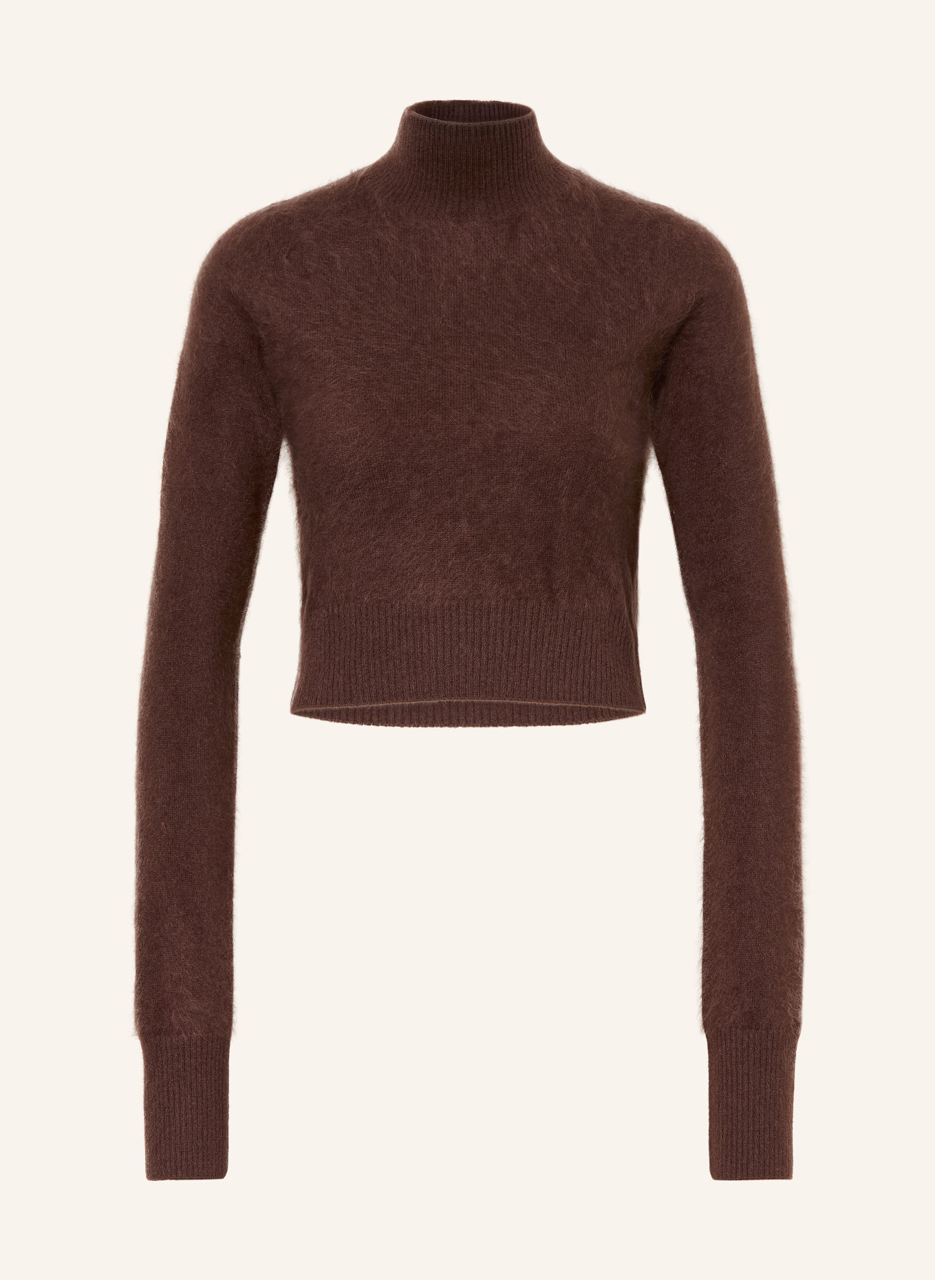 SPORTMAX Cropped-Pullover AGIO aus Cashmere: DUNKELBRAUN