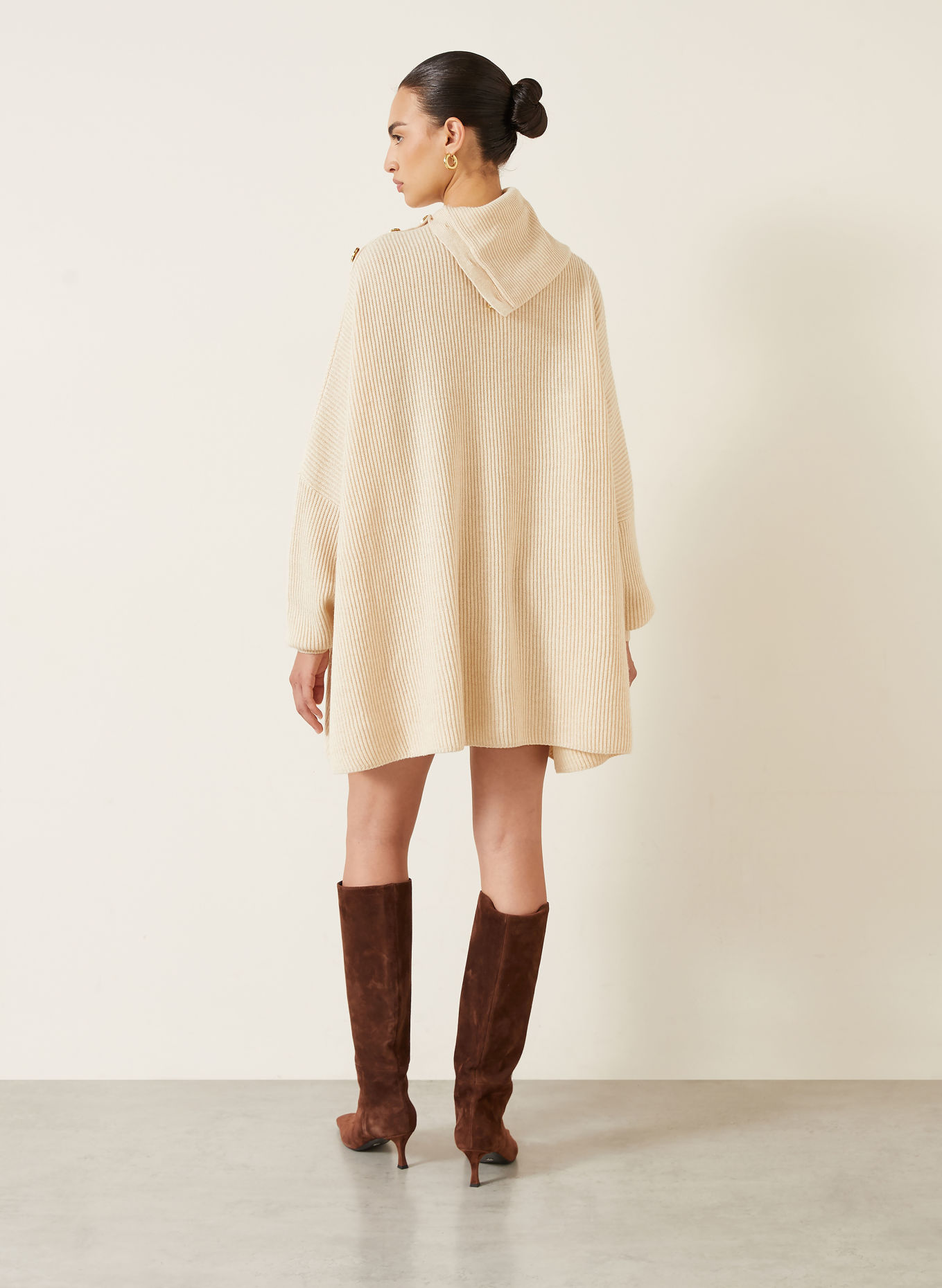 SPORTMAX Robe en maille oversize ALIBI: BEIGE