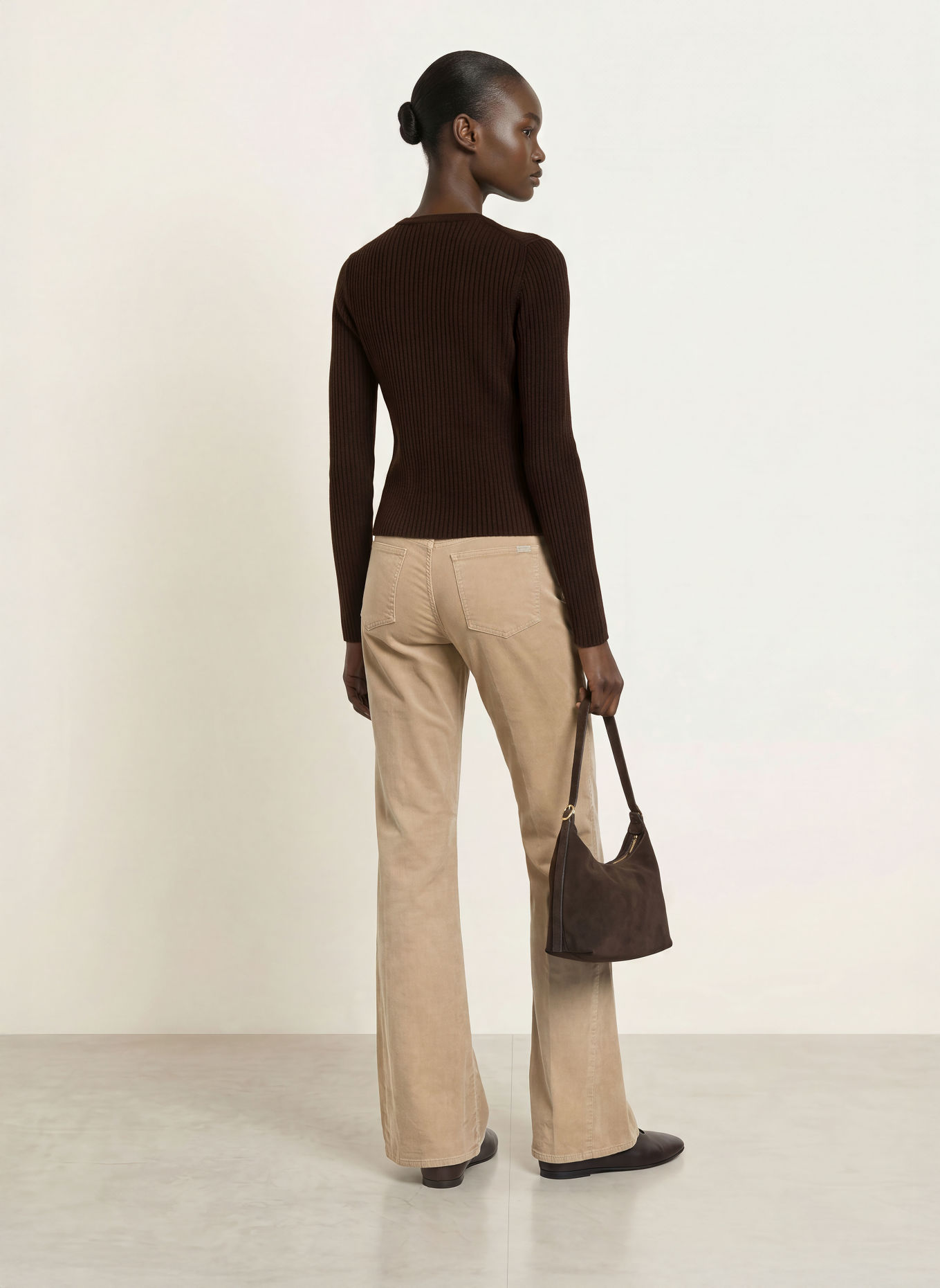 ALLUDE Strickjacke mit Cashmere: DUNKELBRAUN