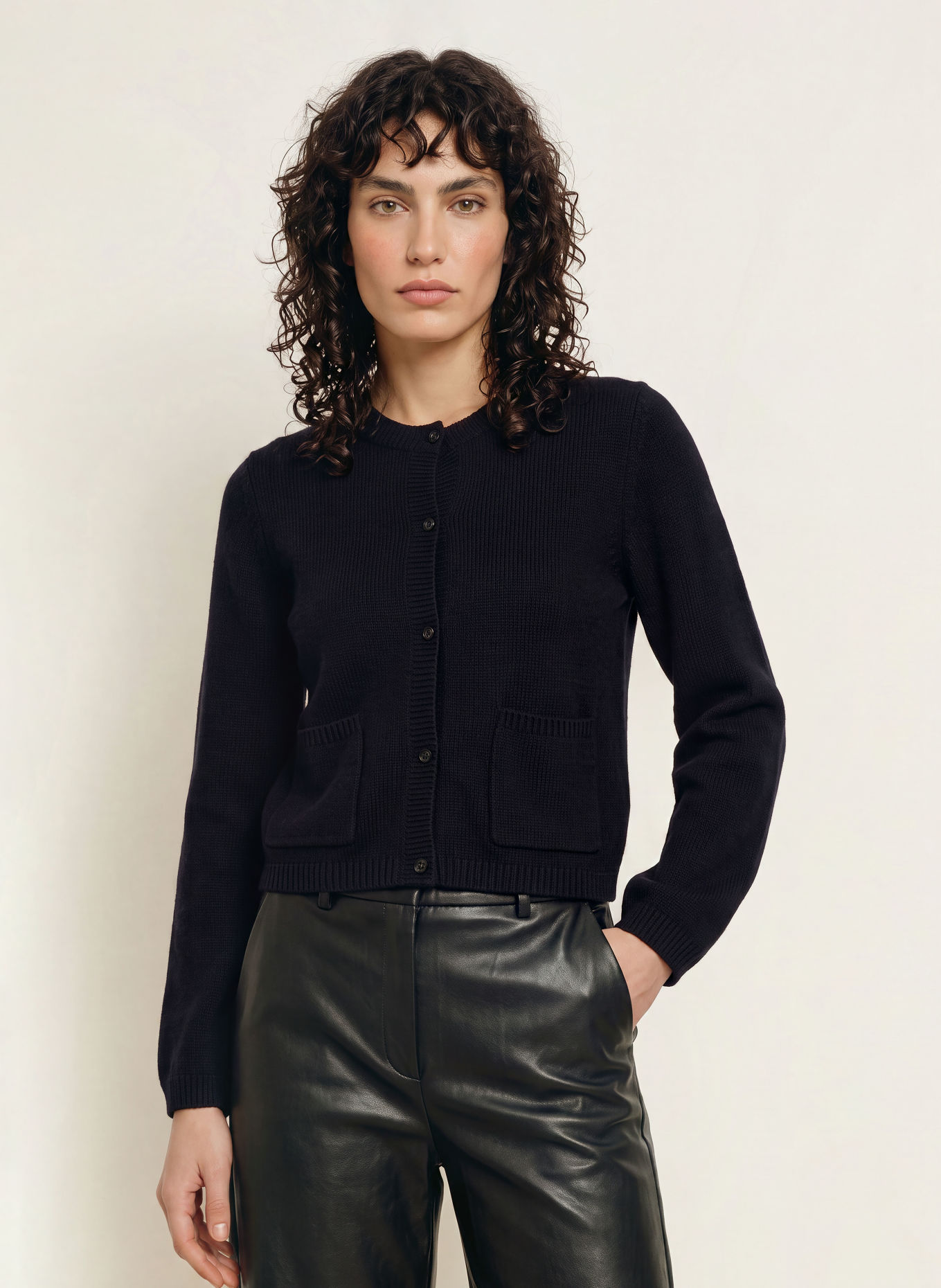 ALLUDE Vest van kasjmier: DONKERBLAUW