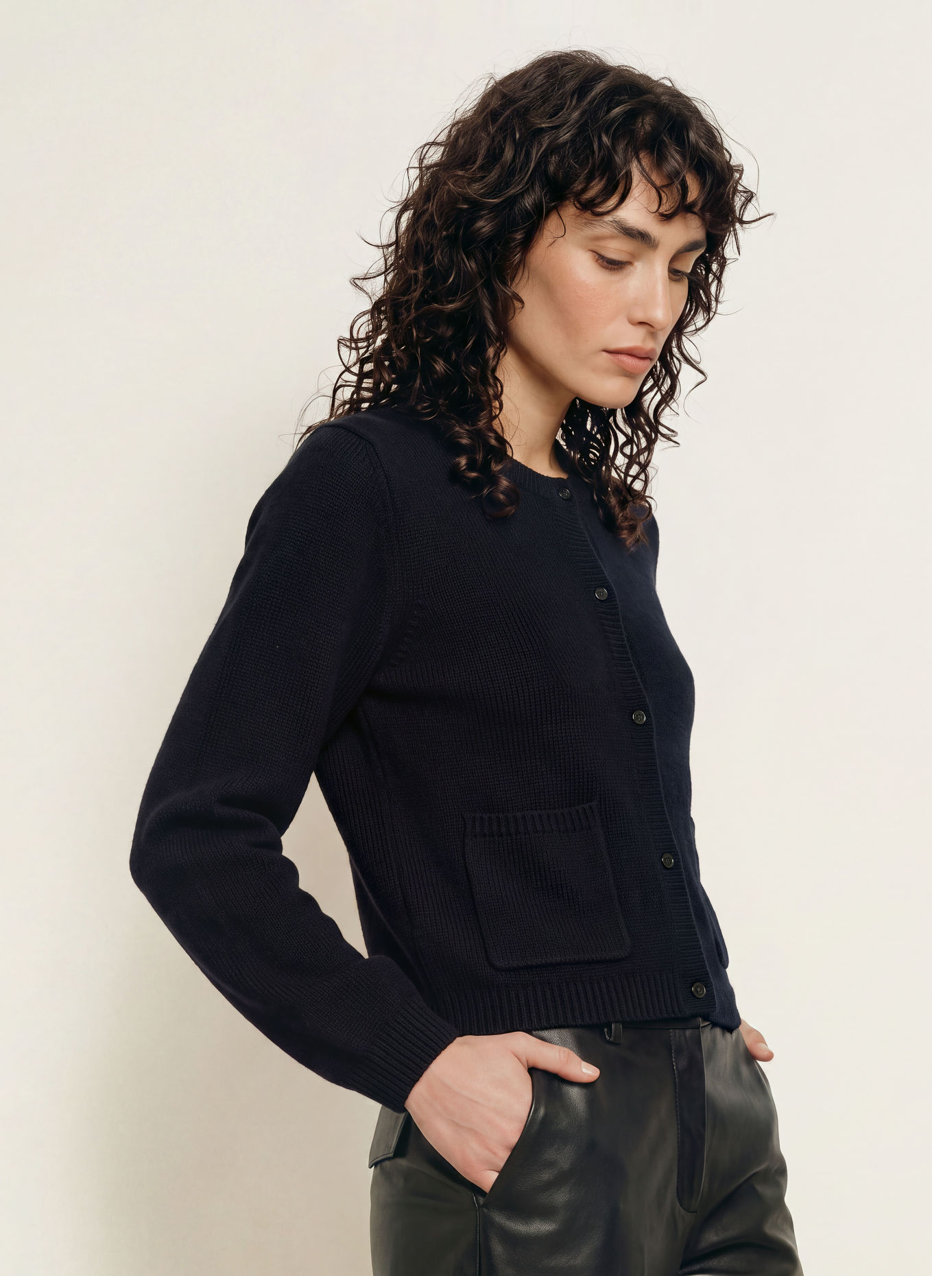 ALLUDE Vest van kasjmier: DONKERBLAUW